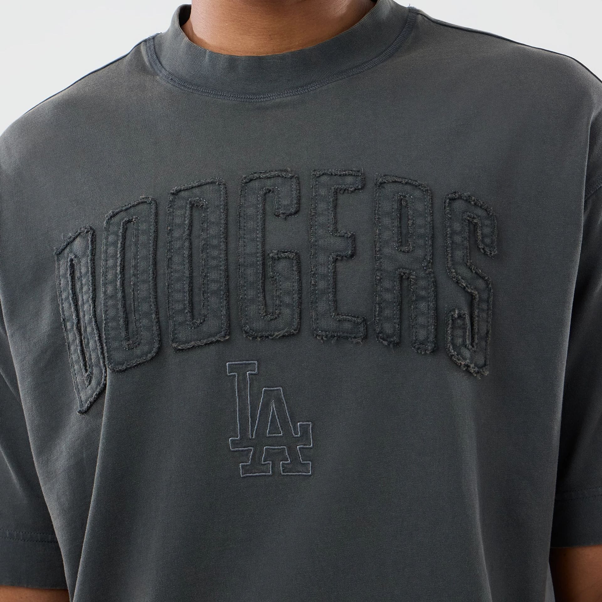 LA Dodgers MLB Washed Dark Grey T-Shirt - Image 4