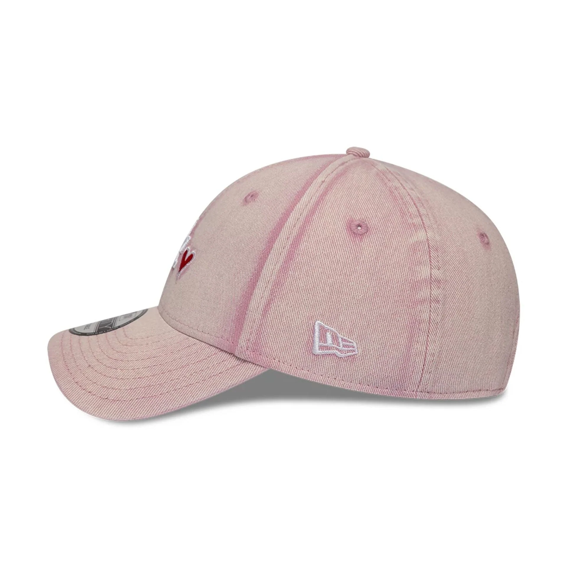 LA Dodgers MLB Washed Denim Pastel Pink 9FORTY Adjustable Cap - Image 4