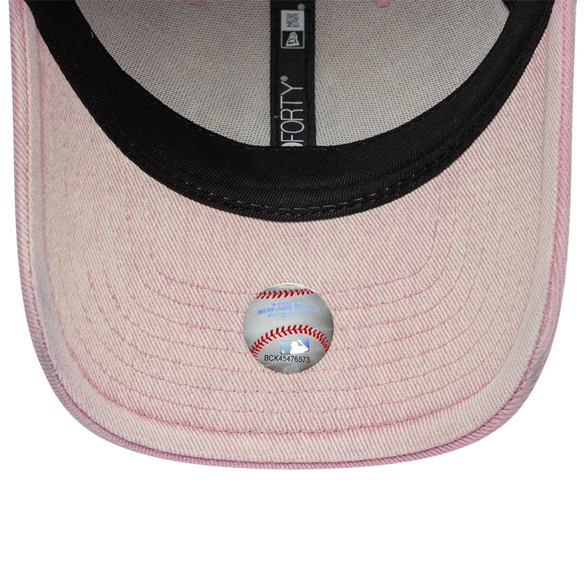 LA Dodgers MLB Washed Denim Pastel Pink 9FORTY Adjustable Cap - Image 7