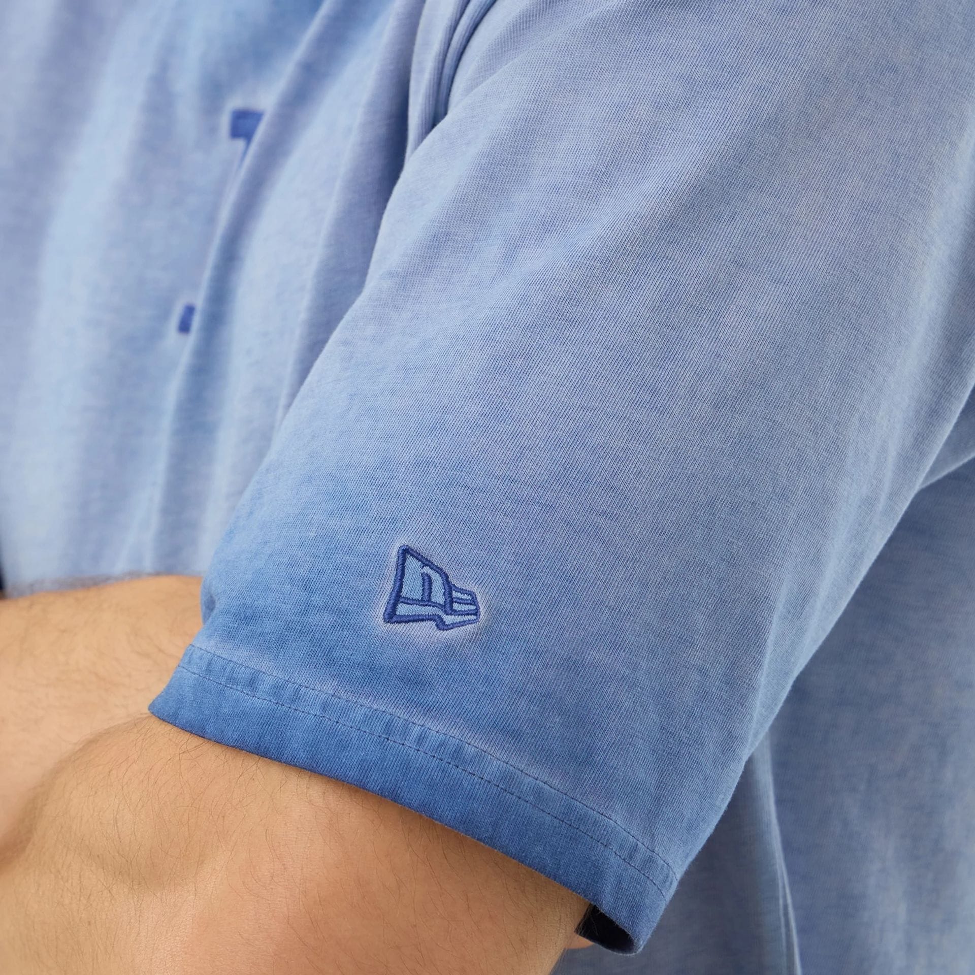 LA Dodgers MLB Washed Logo Pastel Blue T-Shirt - Image 5