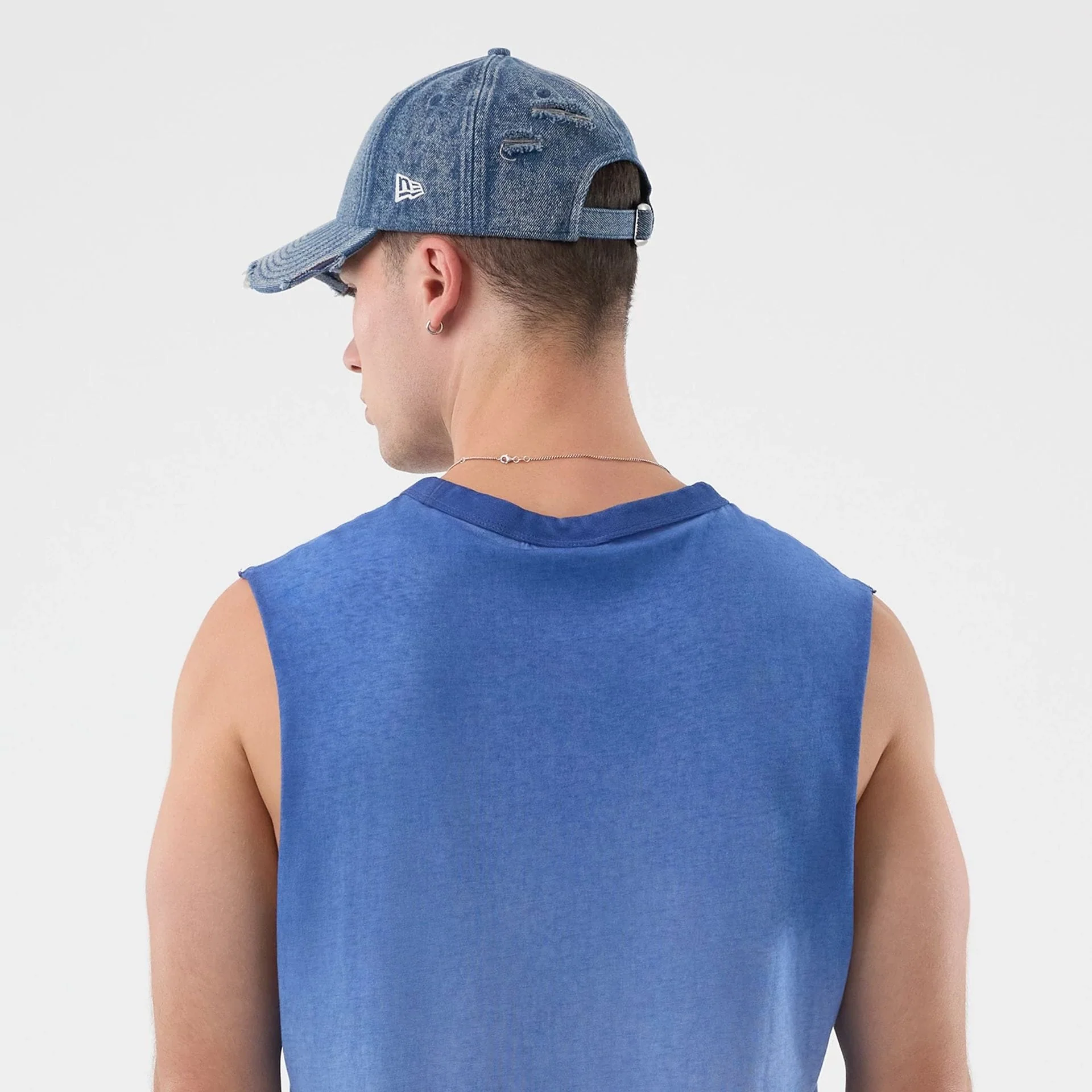 LA Dodgers MLB Washed Logo Pastel Blue Vest - Image 7