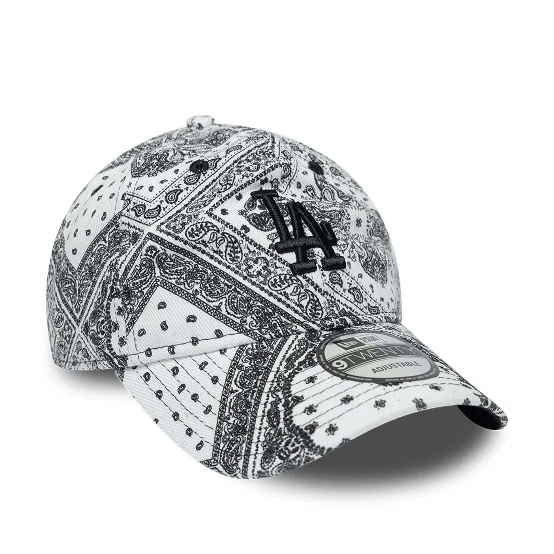 LA Dodgers MLB Washed Paisley White 9TWENTY Adjustable Cap - Image 4