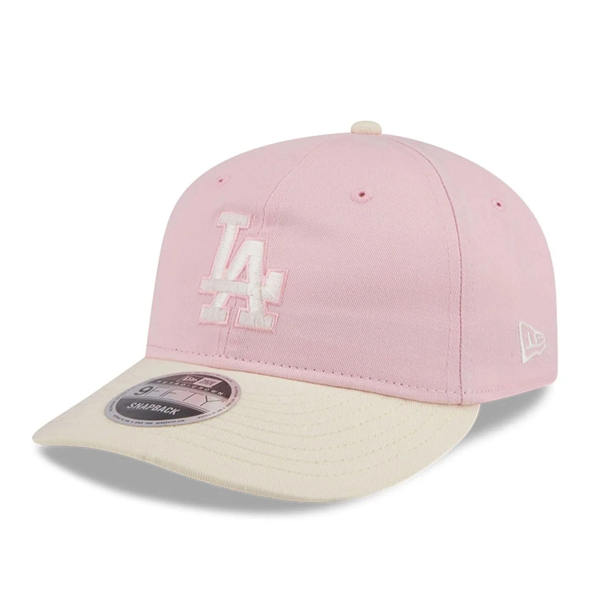 LA Dodgers MLB Washed Tie Dye Pastel Pink 9FIFTY Snapback Adjustable Cap - Image 3