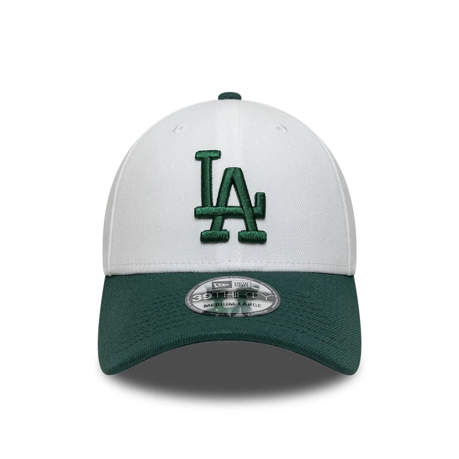 LA Dodgers MLB White 39THIRTY Stretch Fit Cap - Image 2