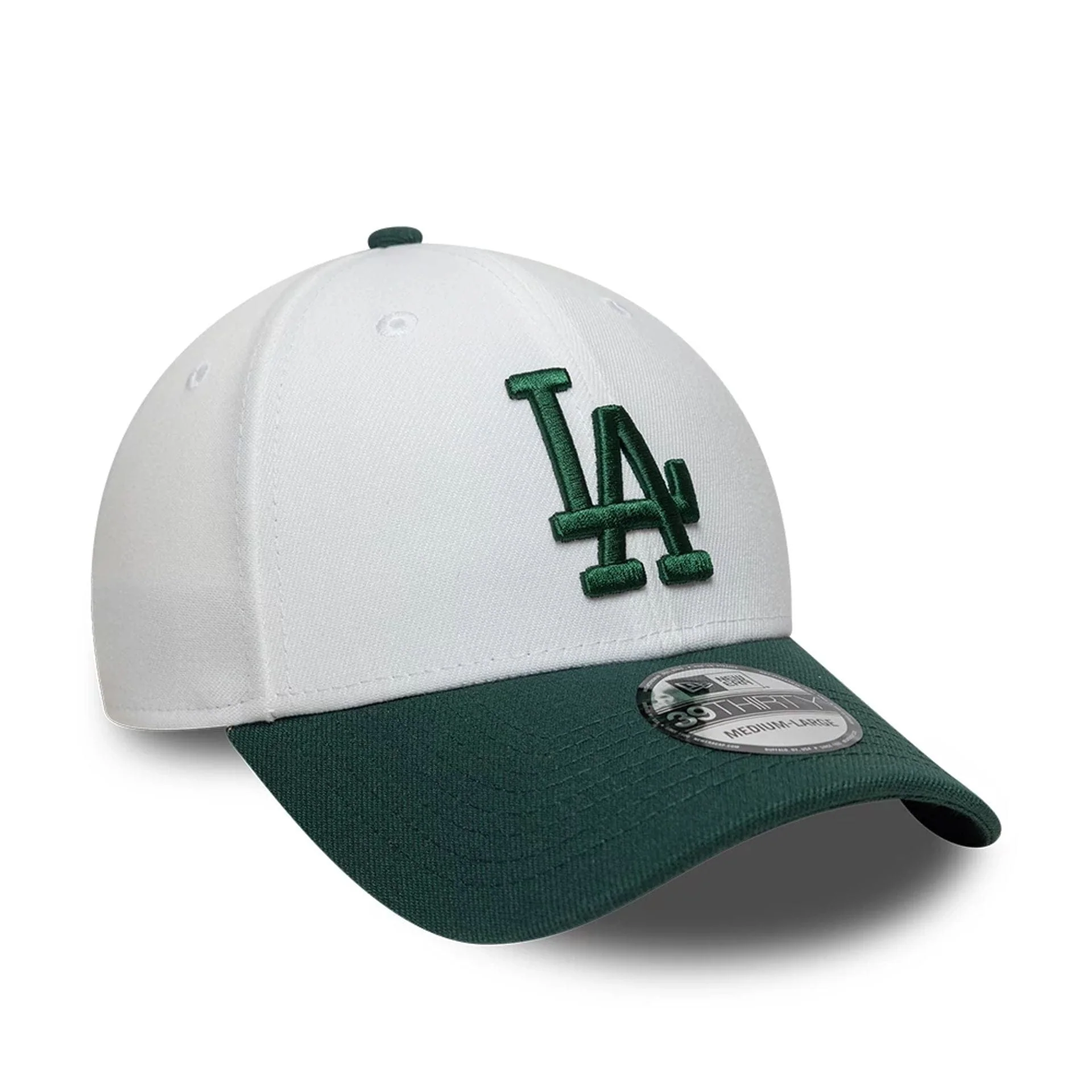 LA Dodgers MLB White 39THIRTY Stretch Fit Cap - Image 3
