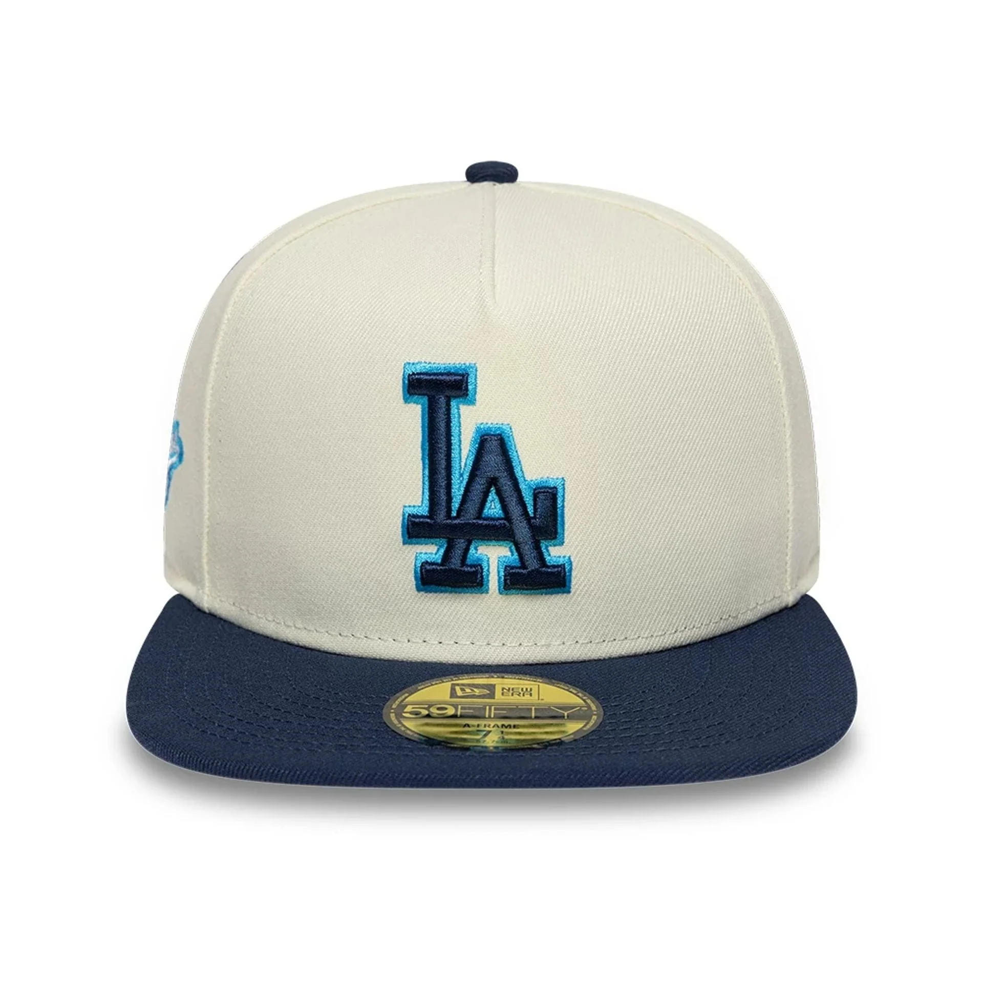 LA Dodgers MLB White 59FIFTY A-Frame Fitted Cap - Image 3
