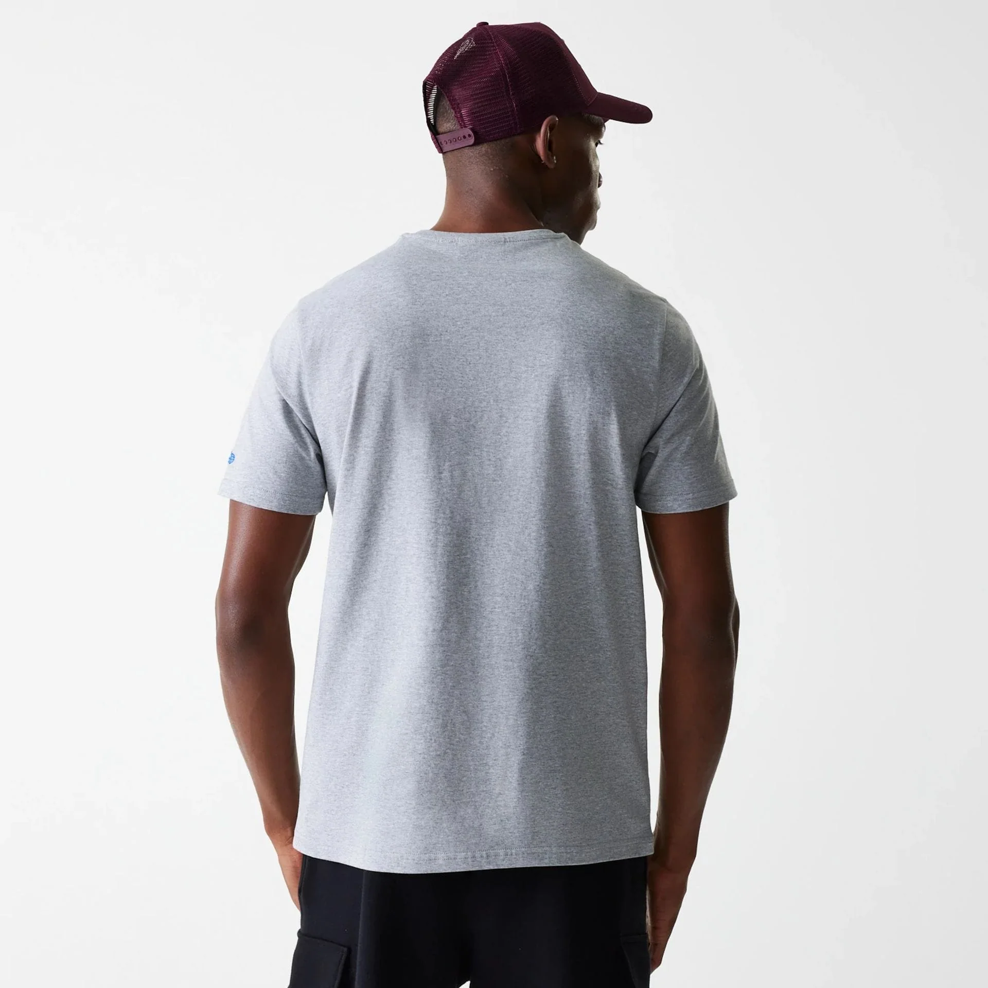 LA Dodgers MLB Wordmark Grey T-Shirt - Image 2