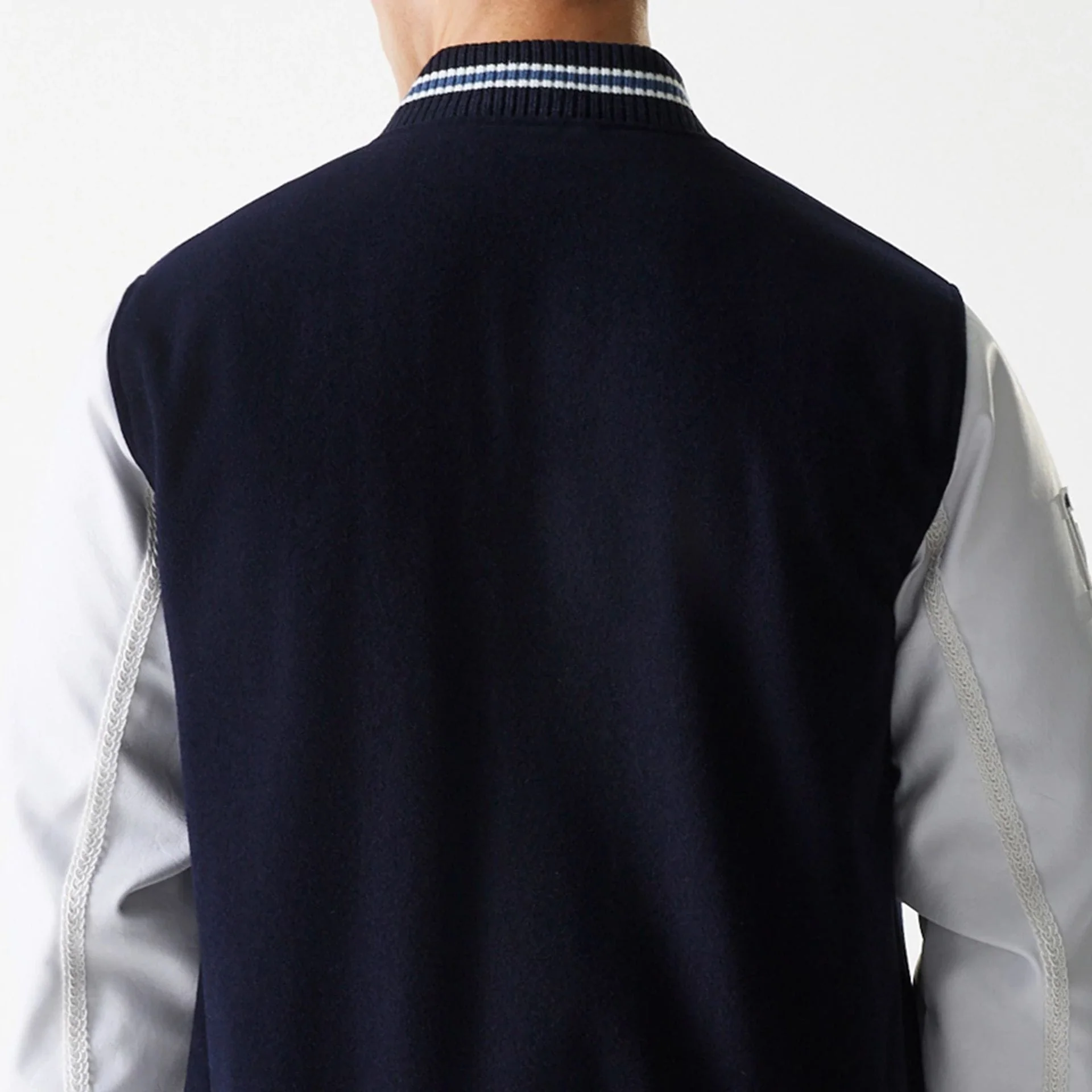 LA Dodgers MLB Wordmark Navy Varsity Jacket - Image 7