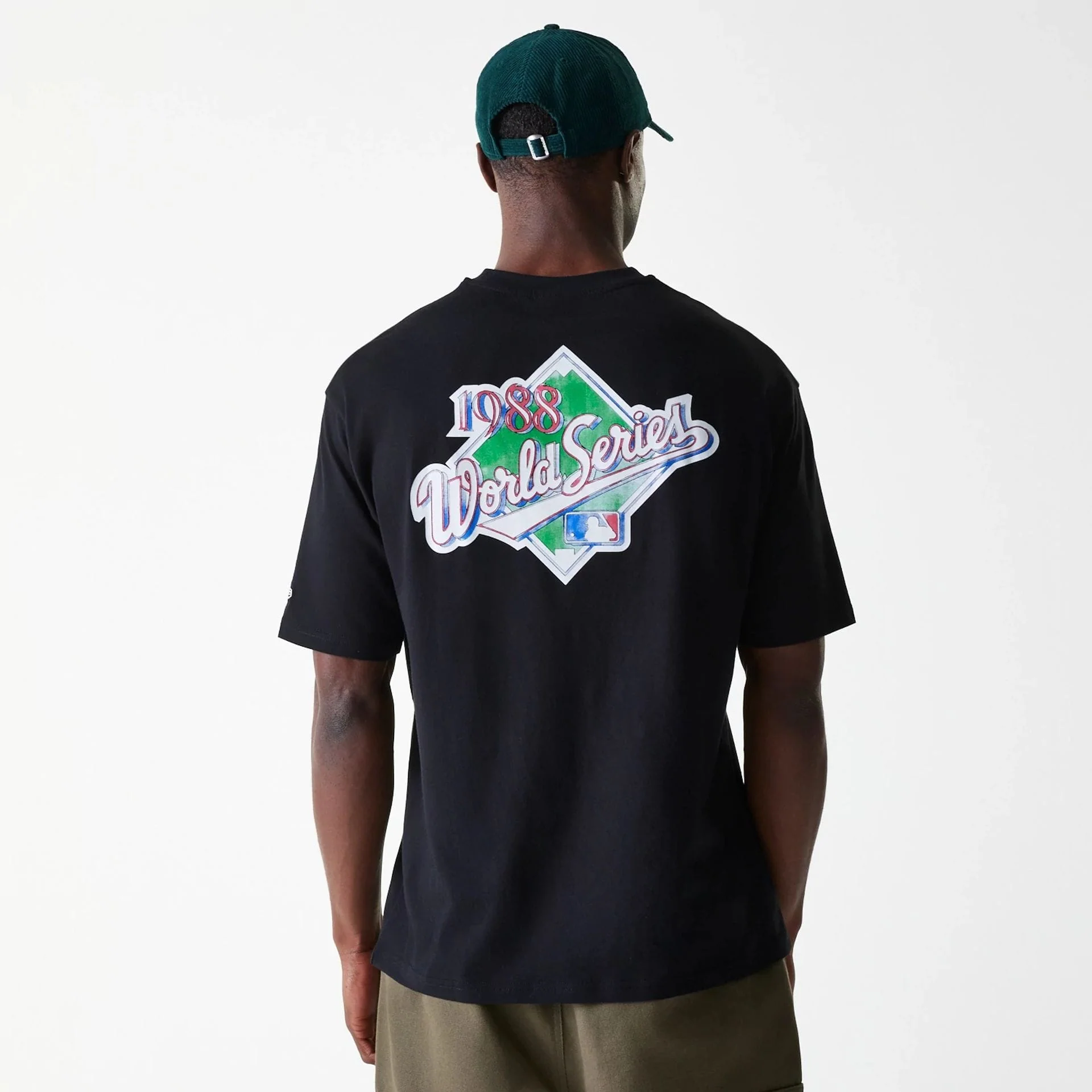 LA Dodgers MLB World Series Black Oversized T-Shirt - Image 2