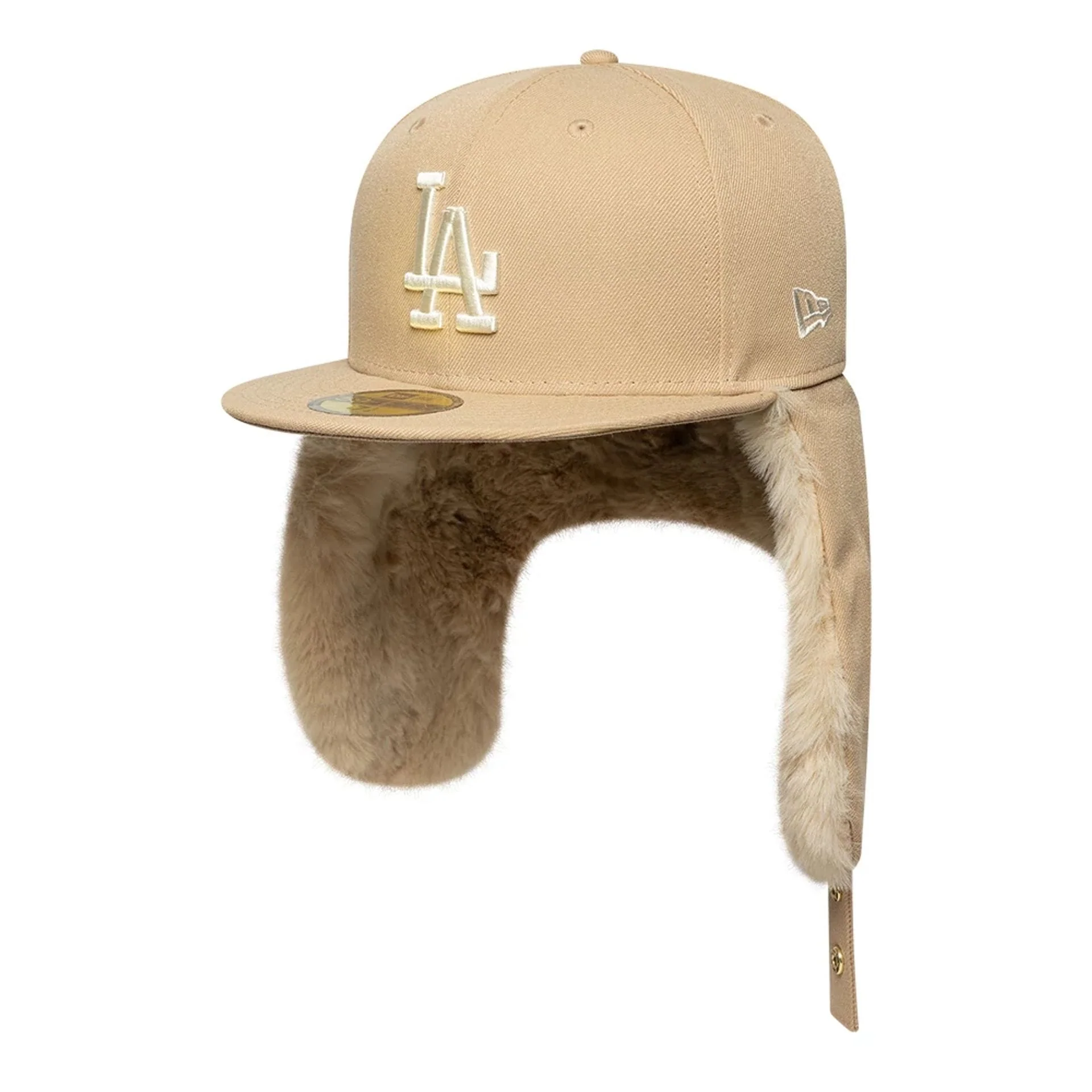 LA Dodgers MLB World Series Light Beige Dogear 59FIFTY Fitted Cap - Image 7