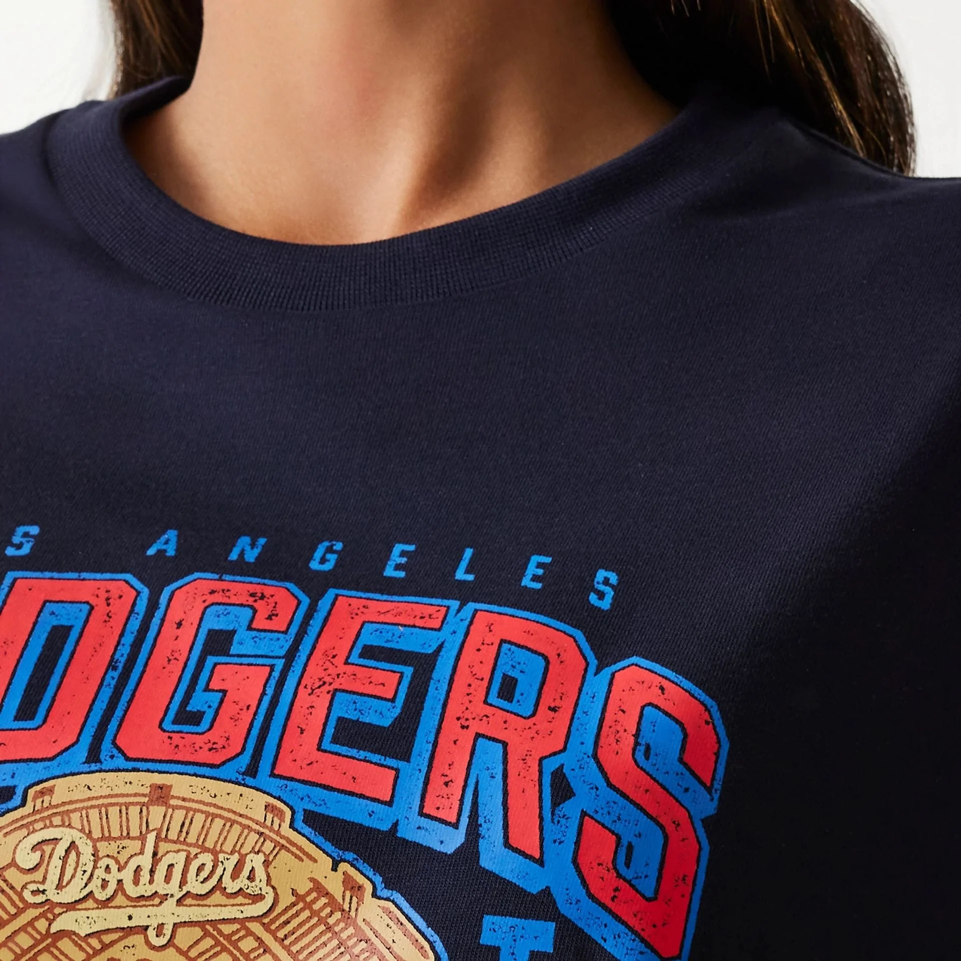 LA Dodgers MLB World Series Navy Oversized T-Shirt - Image 6