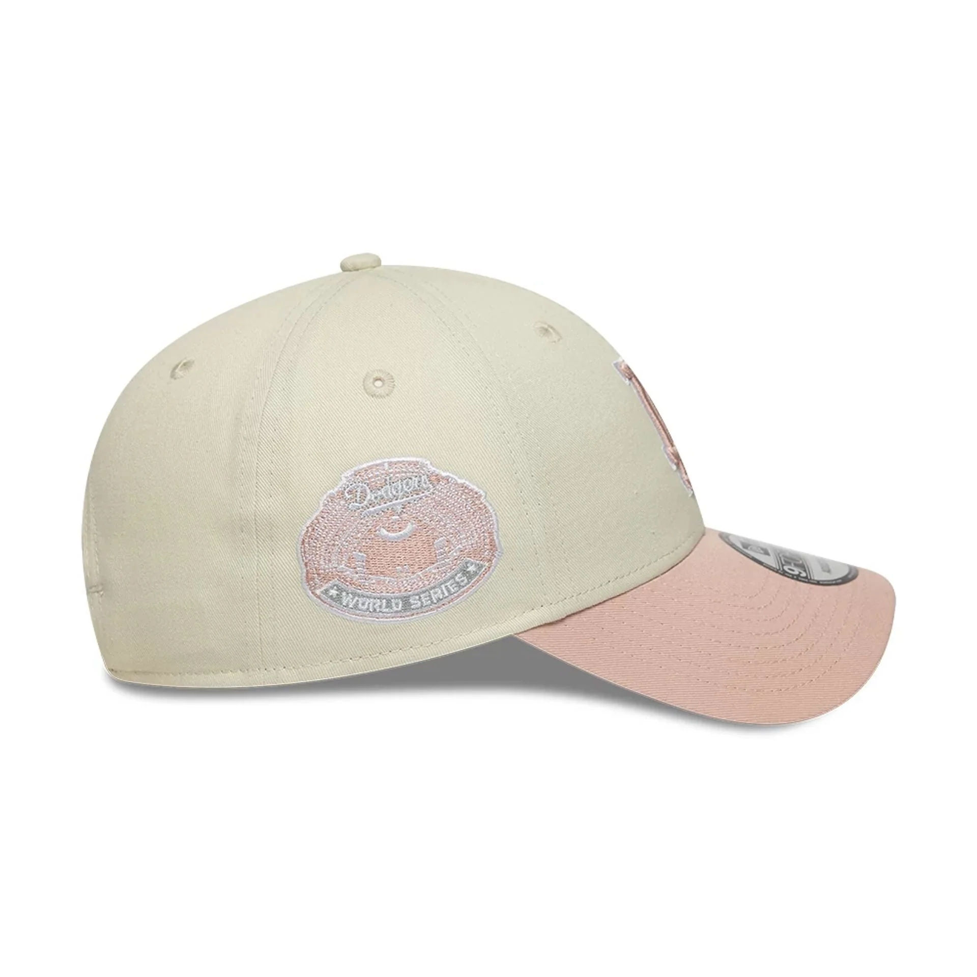 LA Dodgers MLB World Series Patch Light Beige 9FORTY Adjustable Cap - Image 5