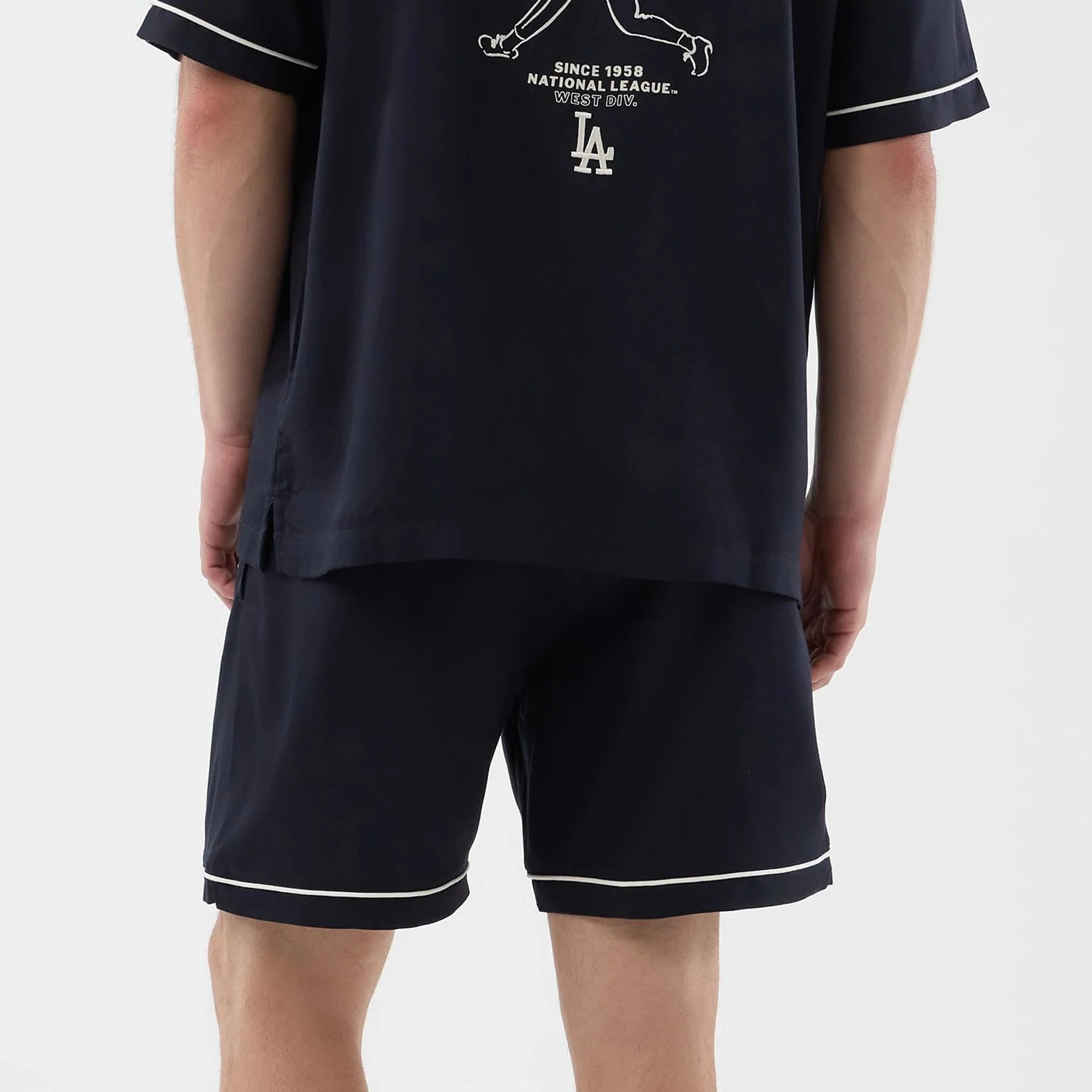 LA Dodgers MLB Woven Navy Shorts - Image 7