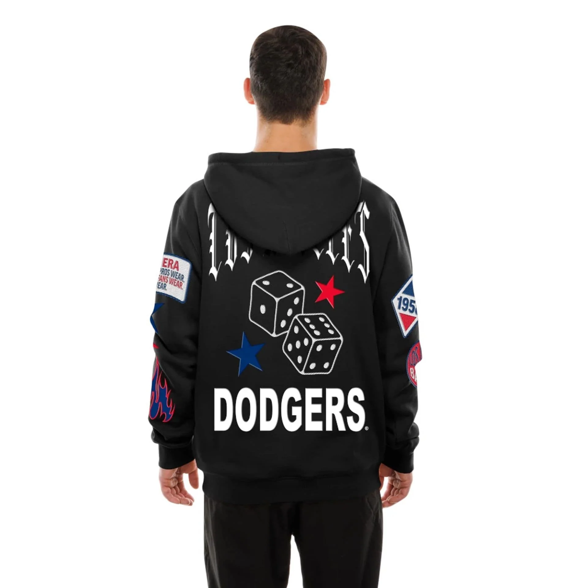 LA Dodgers MLB x Uptown Threads Black Pullover Hoodie - Image 2