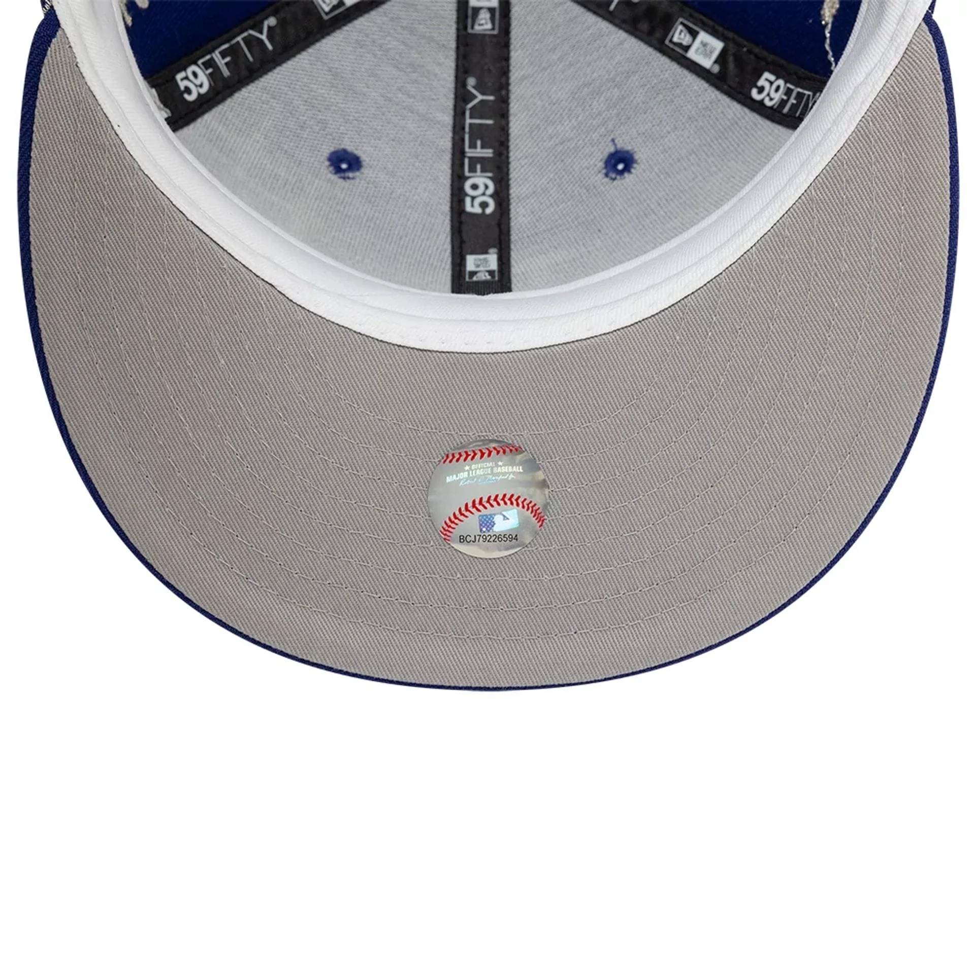 LA Dodgers MLB Zodiac Dark Blue 59FIFTY Fitted Cap - Image 5