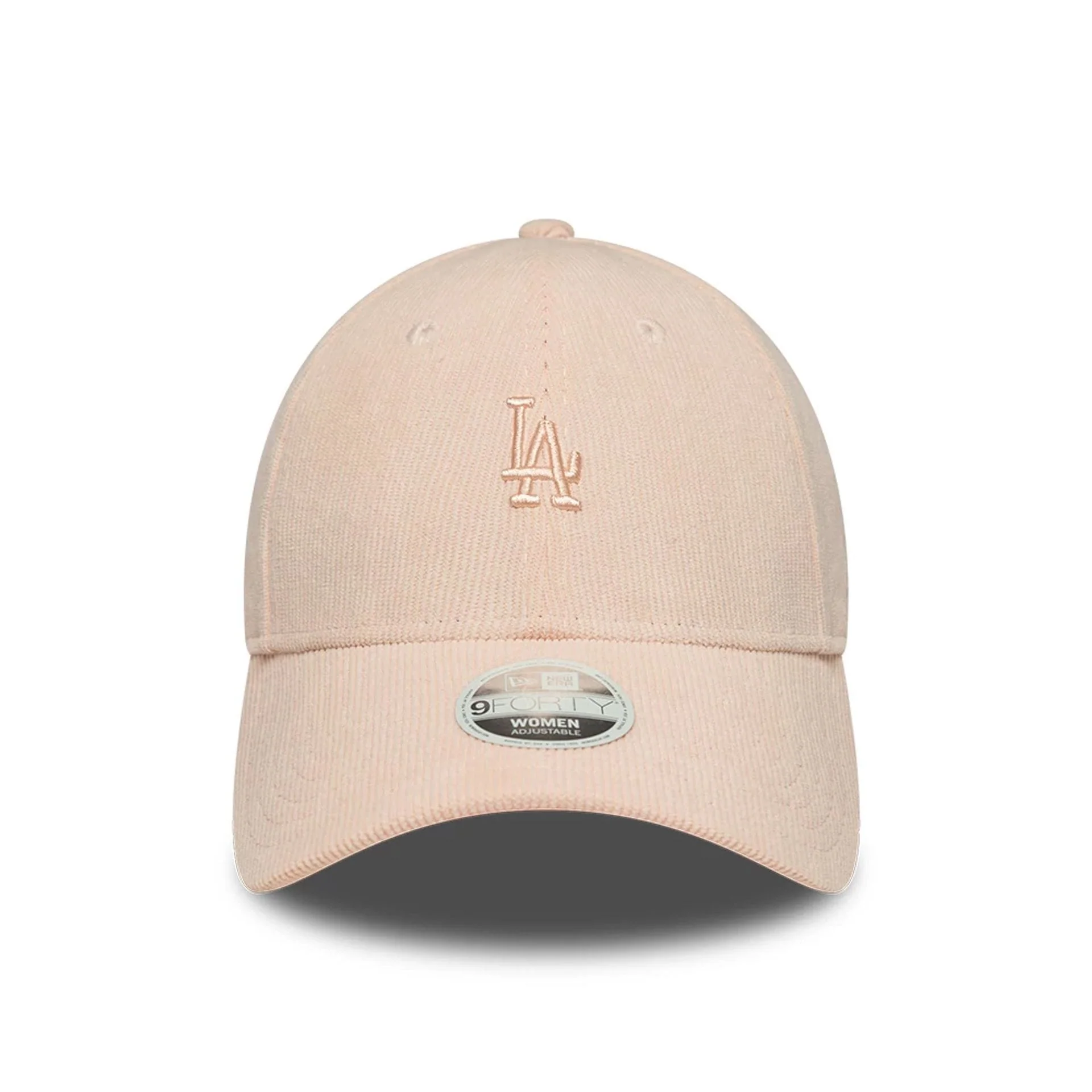 LA Dodgers Womens MLB Cord Pastel Pink 9FORTY Adjustable Cap - Image 2