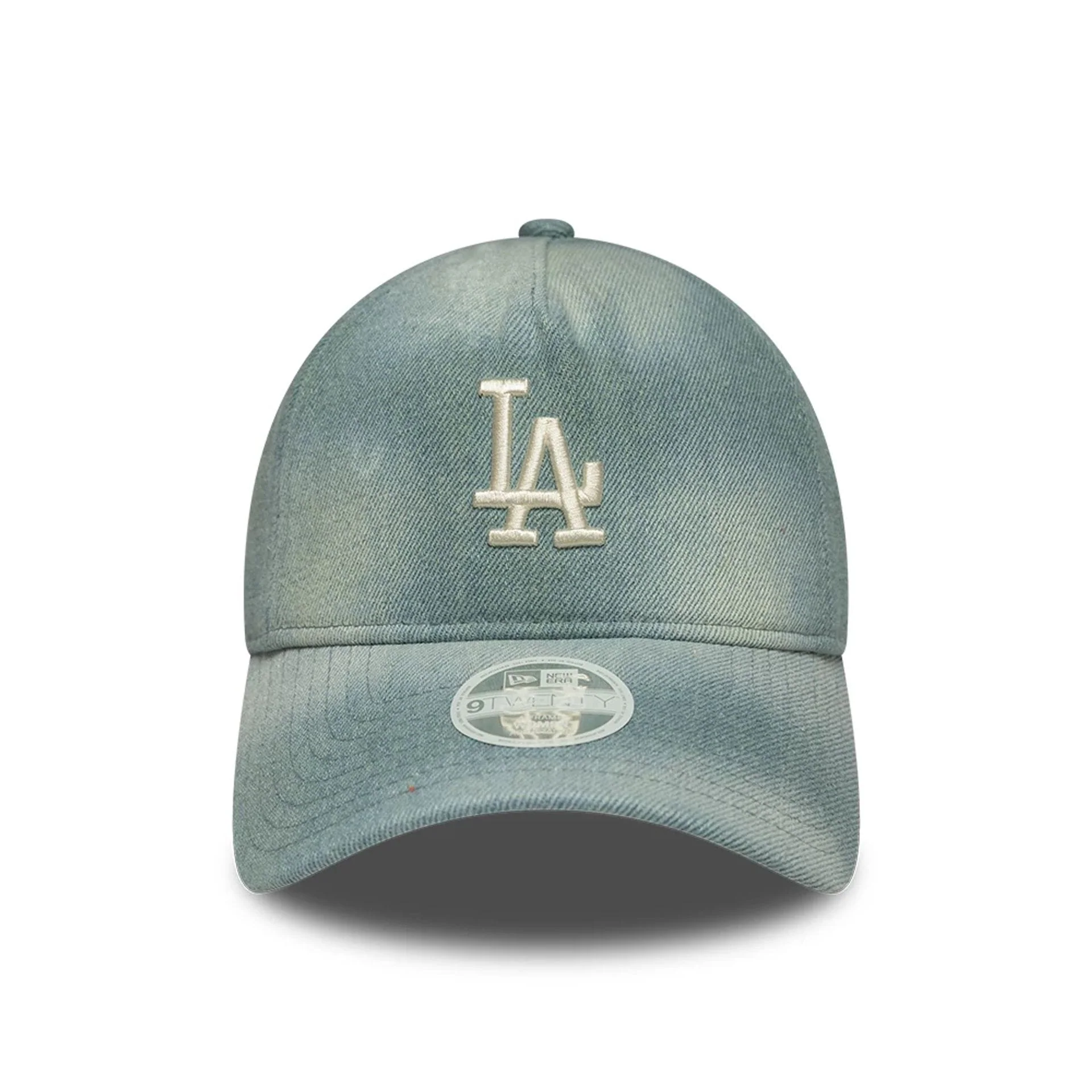 LA Dodgers Womens MLB Denim Light Blue 9TWENTY A-Frame Adjustable Cap - Image 2