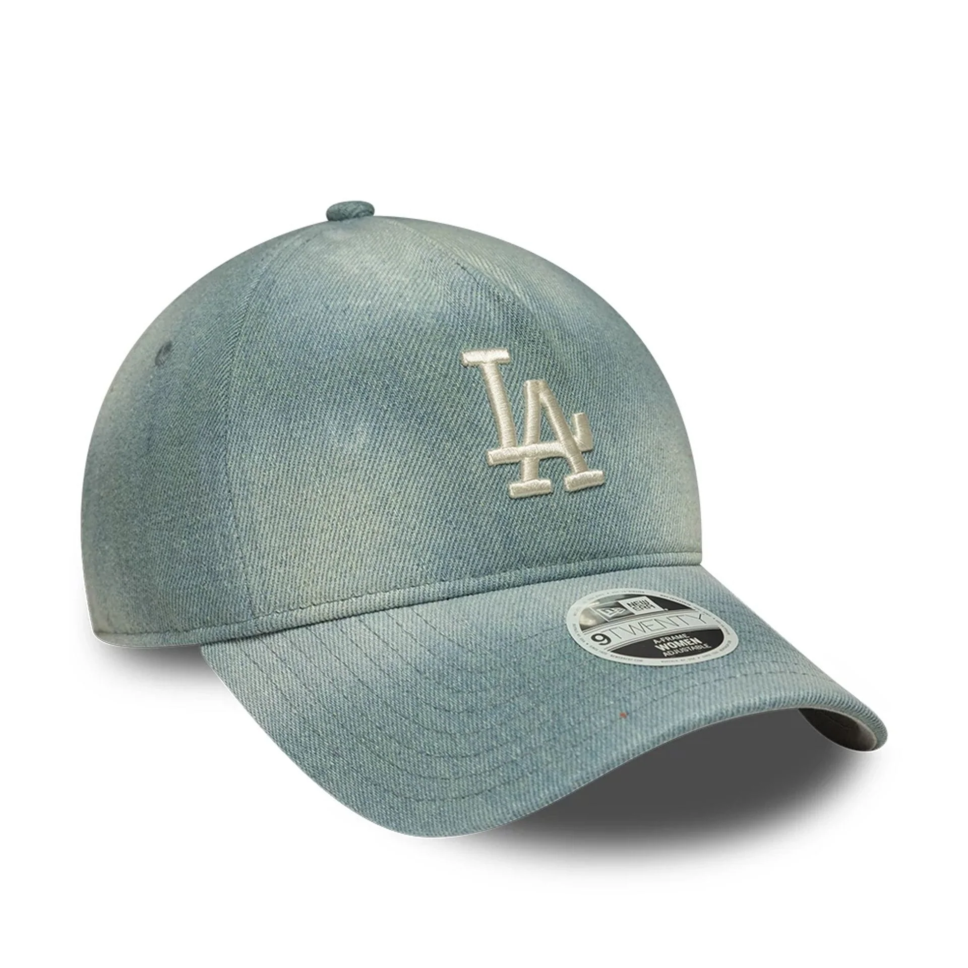 LA Dodgers Womens MLB Denim Light Blue 9TWENTY A-Frame Adjustable Cap - Image 3