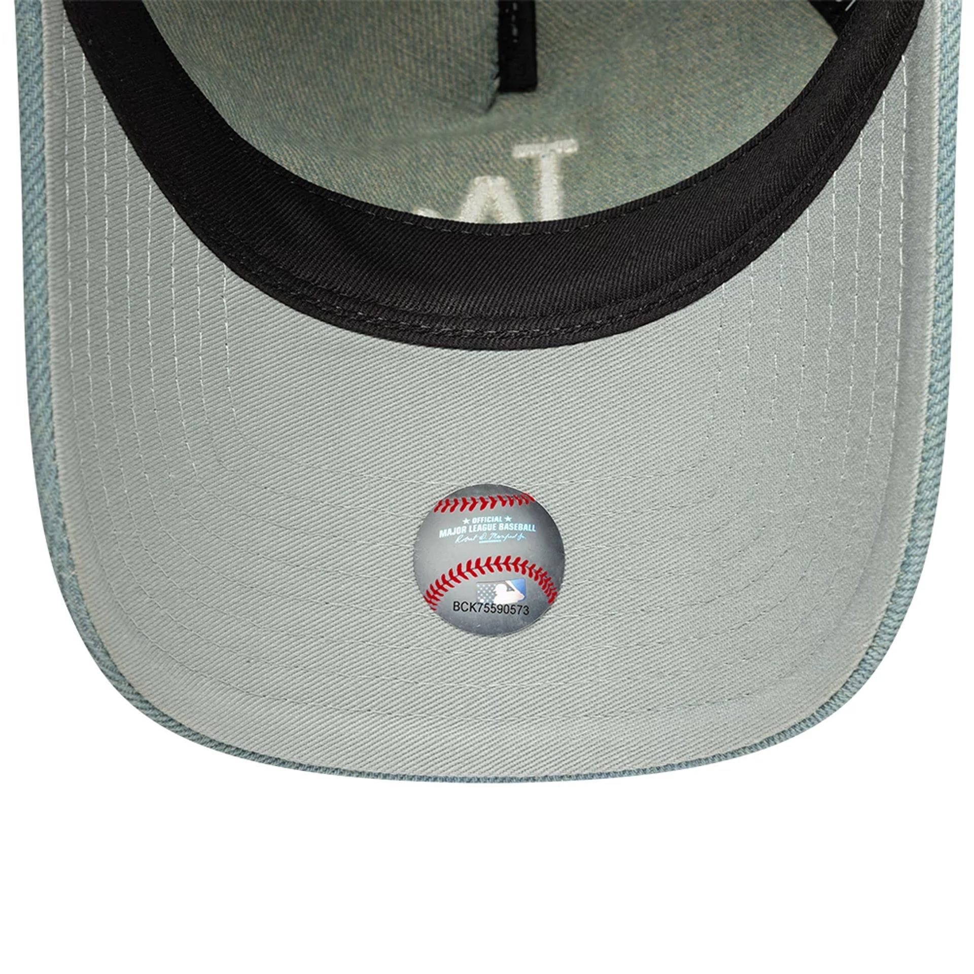 LA Dodgers Womens MLB Denim Light Blue 9TWENTY A-Frame Adjustable Cap - Image 5