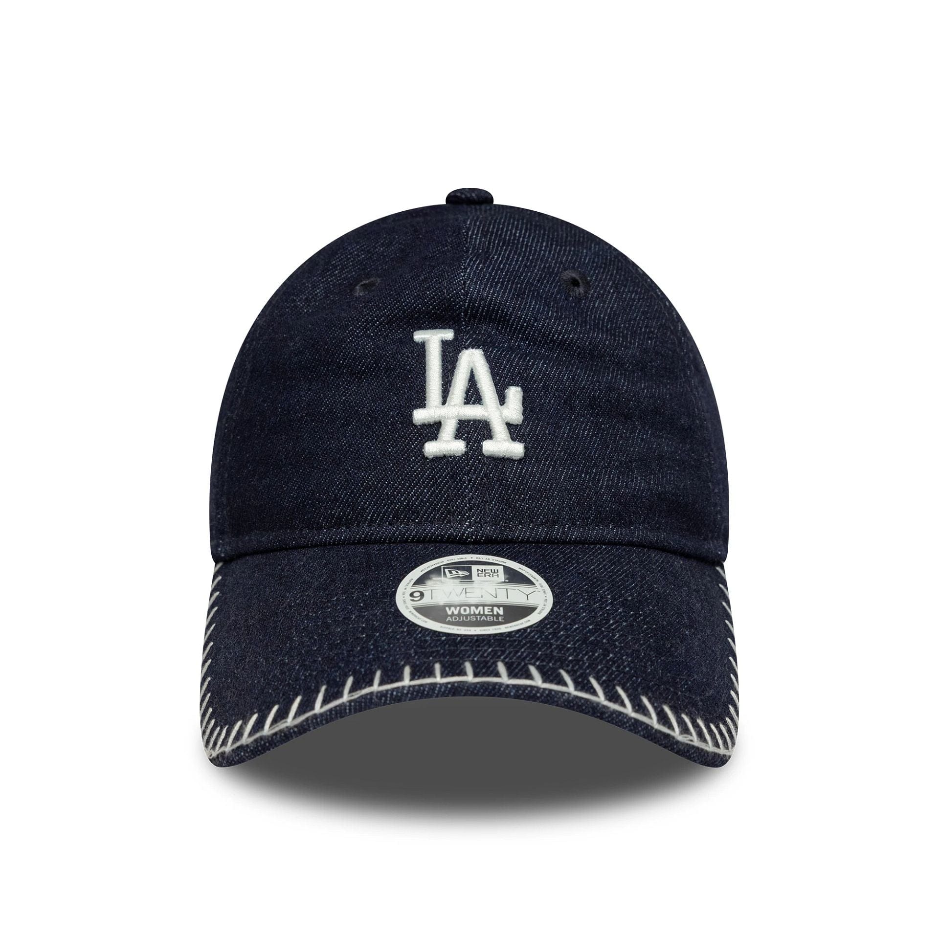 LA Dodgers Womens MLB Denim Stitch Navy 9TWENTY Cap - Image 2