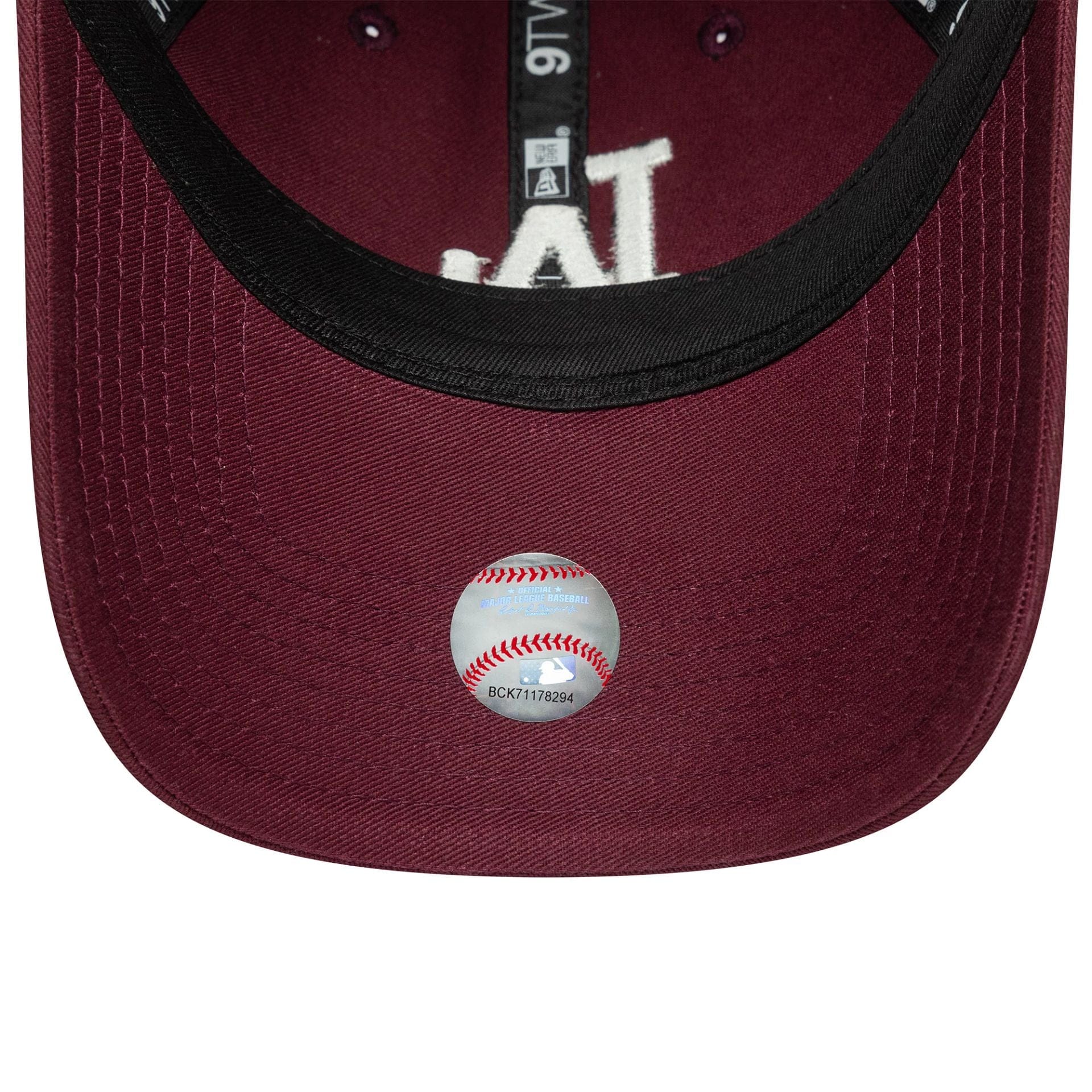 LA Dodgers Womens MLB League Essential Dark Red 9TWENTY Adjustable Cap - Image 5