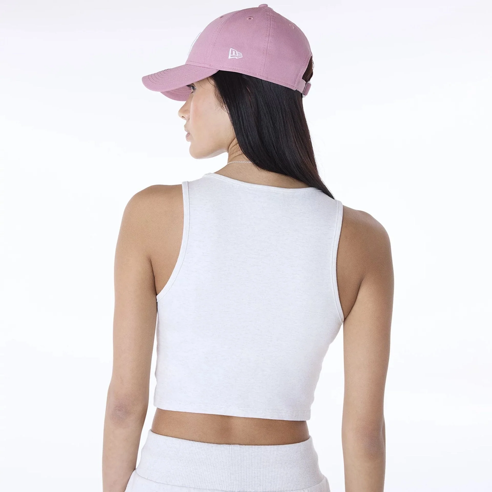 LA Dodgers Womens MLB League Essential Pastel Grey Vest - Image 8
