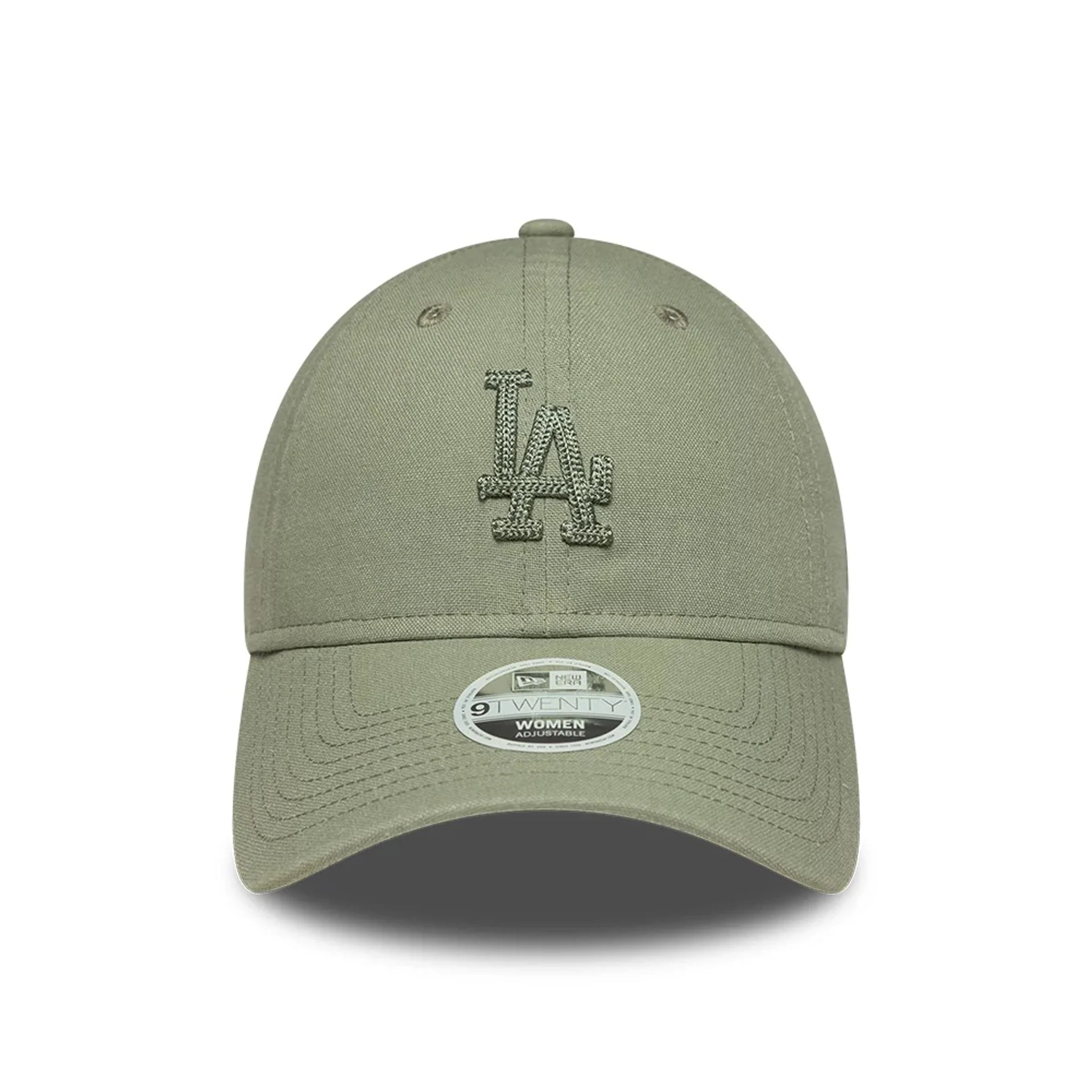 LA Dodgers Womens MLB Linen Pastel Green 9TWENTY Adjustable Cap - Image 2