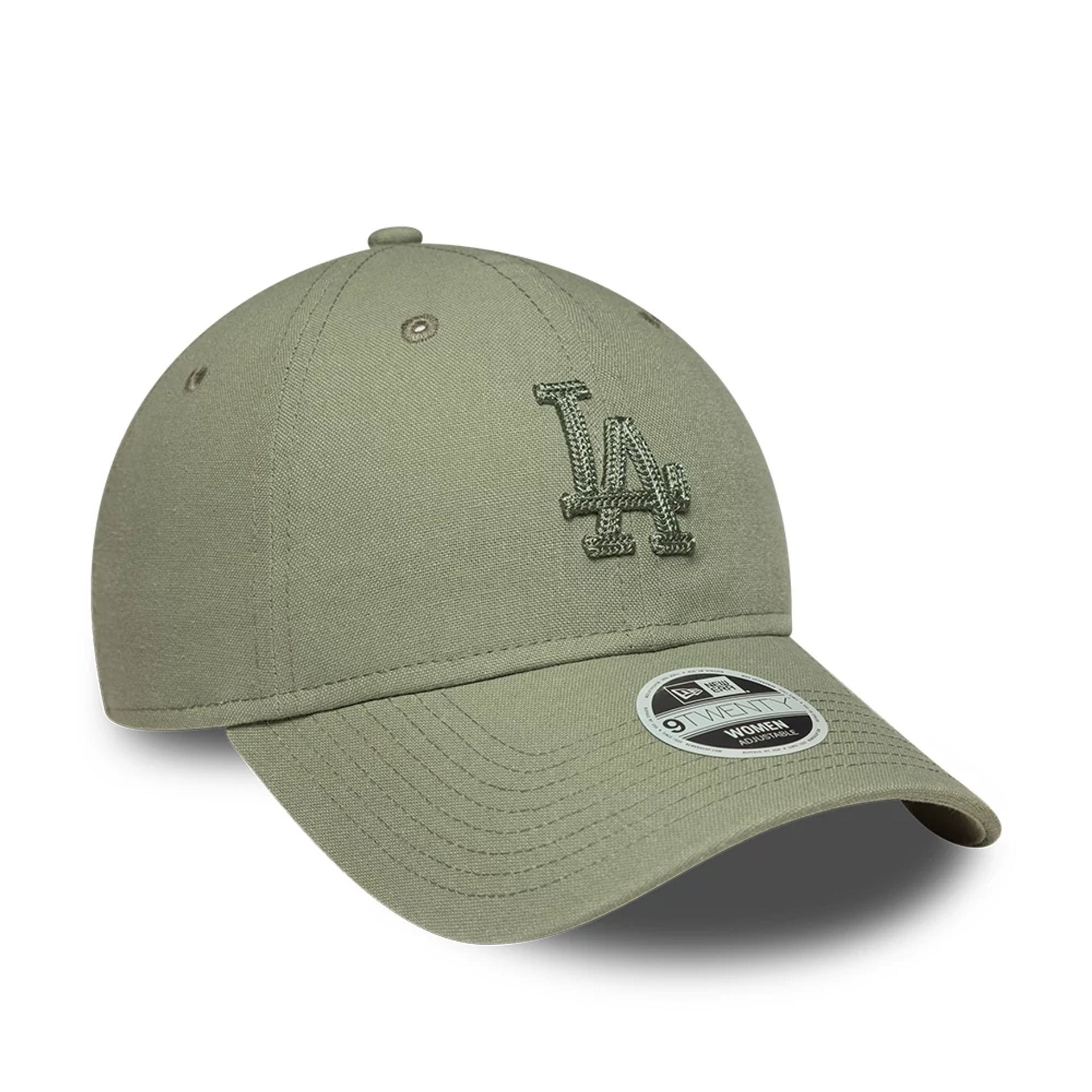 LA Dodgers Womens MLB Linen Pastel Green 9TWENTY Adjustable Cap - Image 3