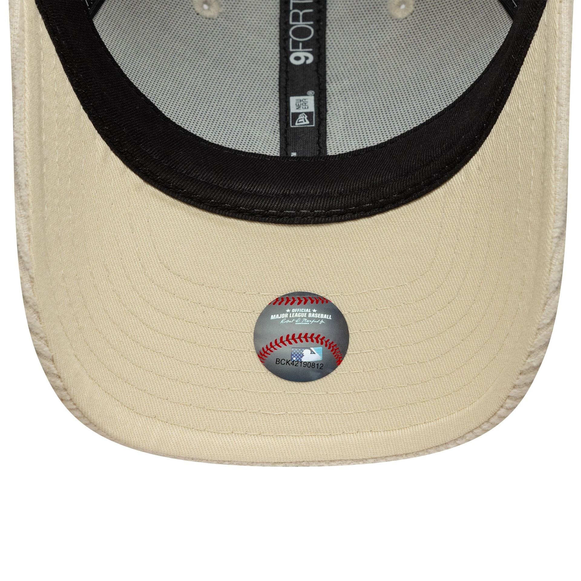LA Dodgers Womens MLB Pastel Cord Light Beige 9FORTY M-Crown Cap - Image 5