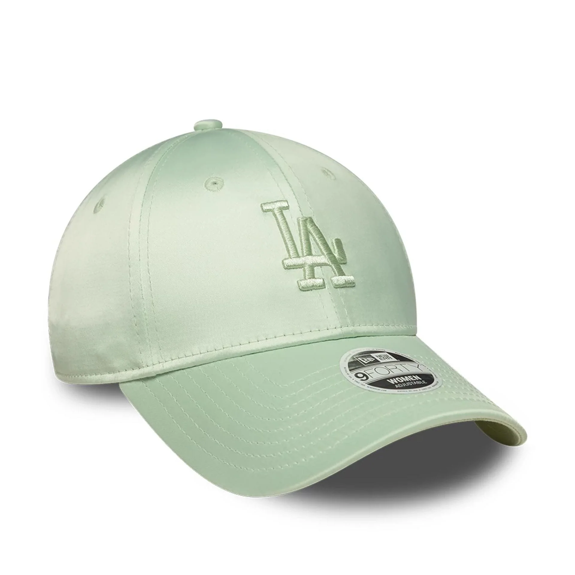 LA Dodgers Womens MLB Satin Bow Back Pastel Green 9FORTY Adjustable Cap - Image 4
