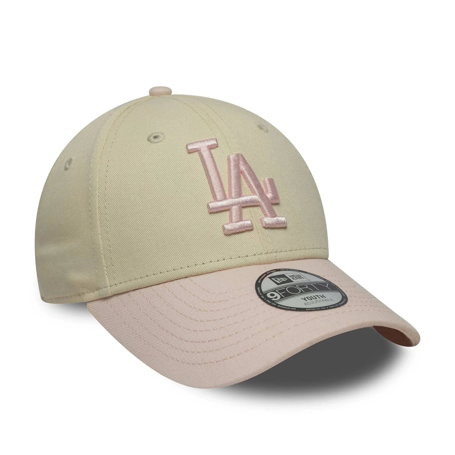 LA Dodgers Youth MLB League Essential Light Beige 9FORTY Cap - Image 3