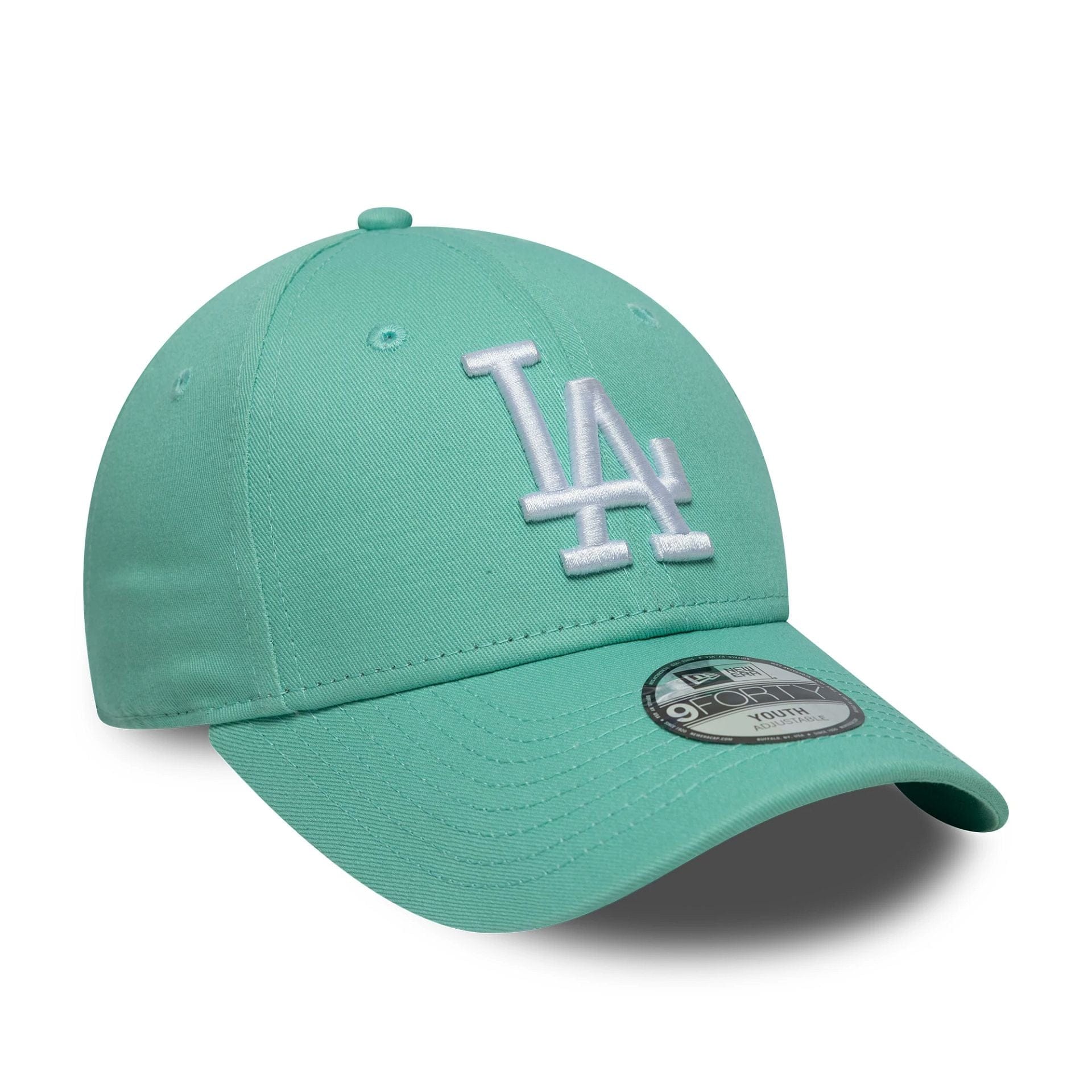 LA Dodgers Youth MLB League Essential Pastel Green 9FORTY Cap - Image 3