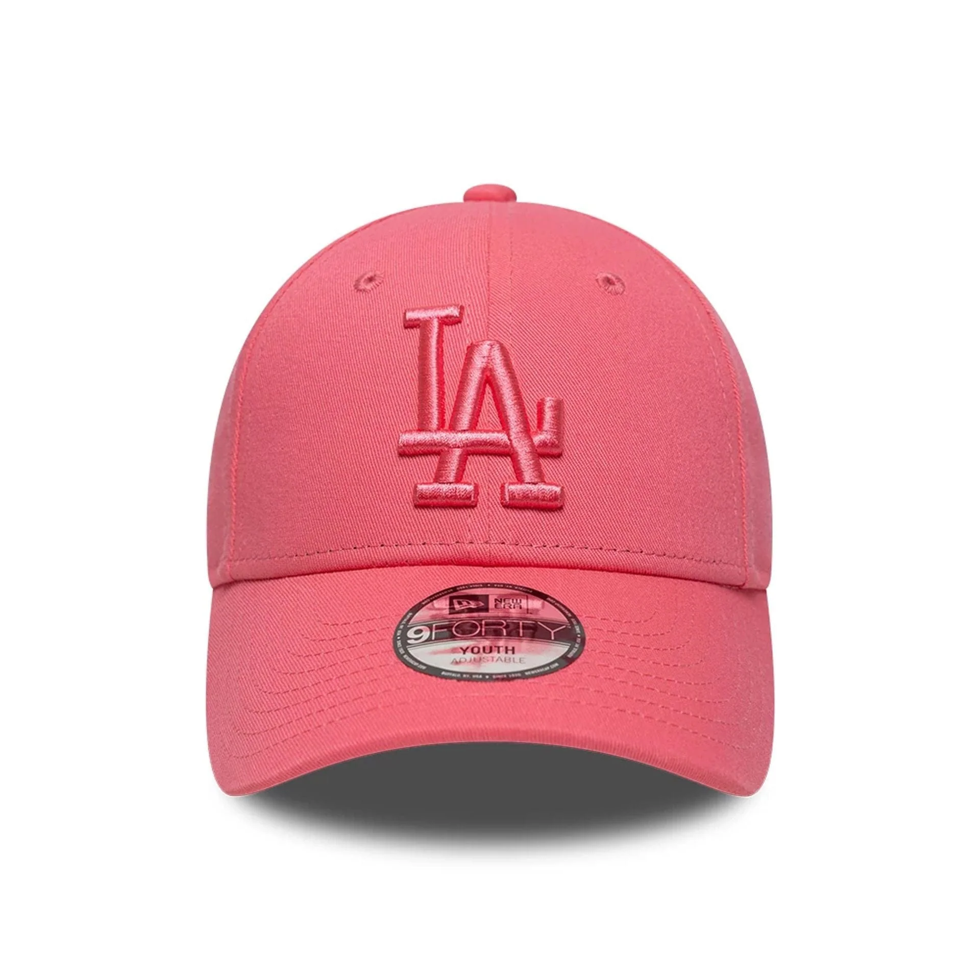 LA Dodgers Youth MLB League Essential Pink 9FORTY Adjustable Cap - Image 2