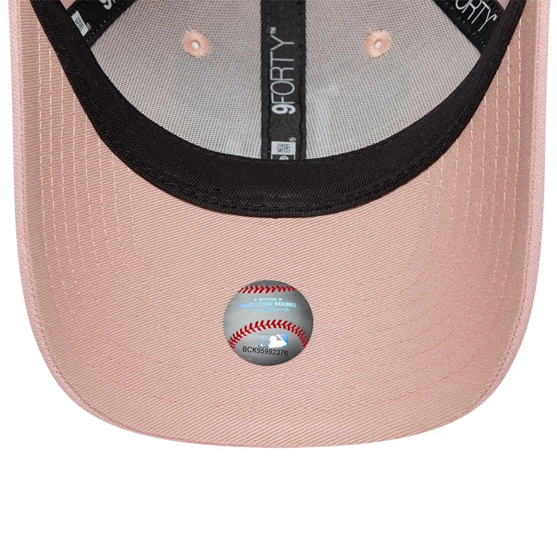 LA Dodgers Youth MLB Linen Pastel Pink 9FORTY M-Crown Adjustable Cap - Image 5