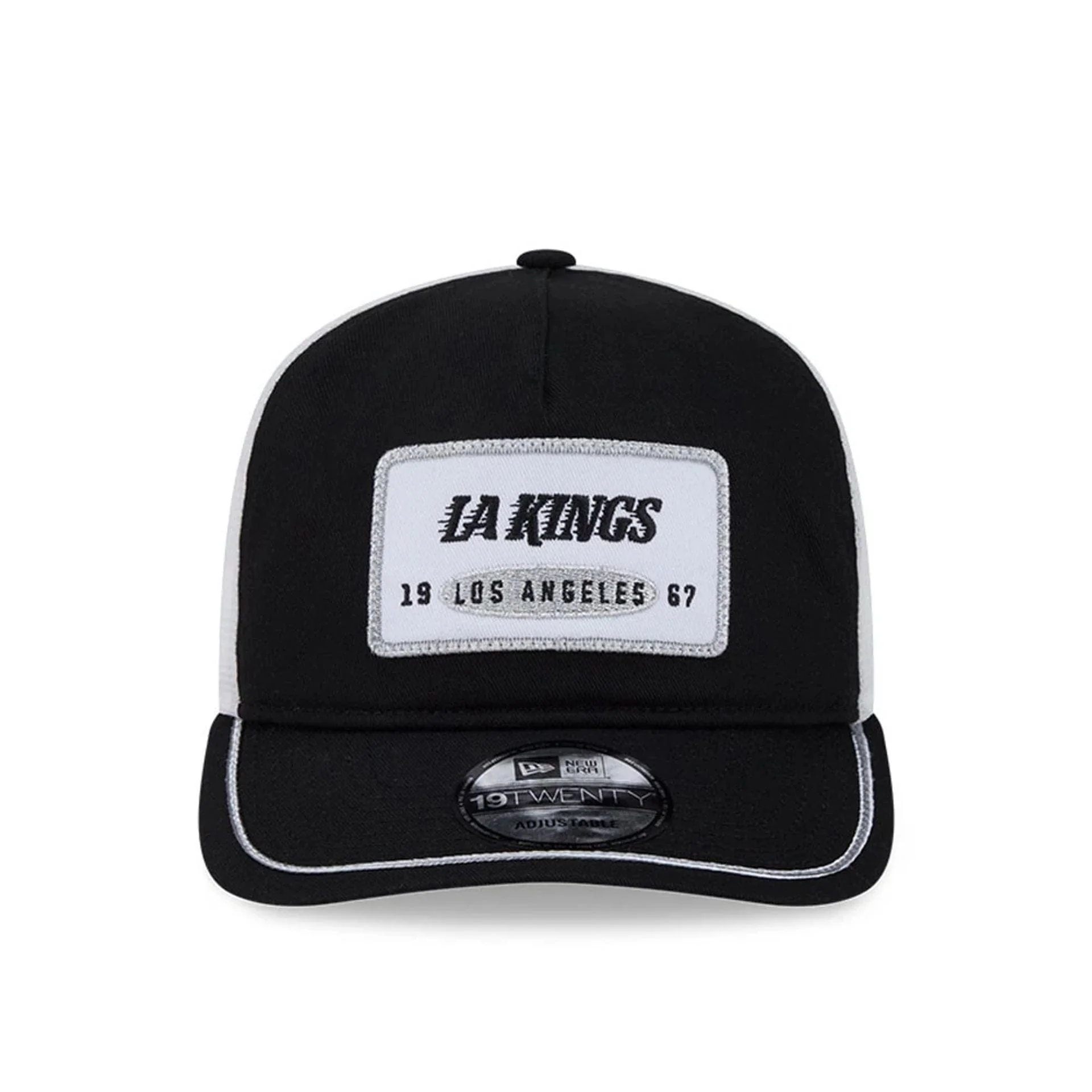 LA Kings NHL Emblem Patch Black 19TWENTY Adjustable Cap - Image 3