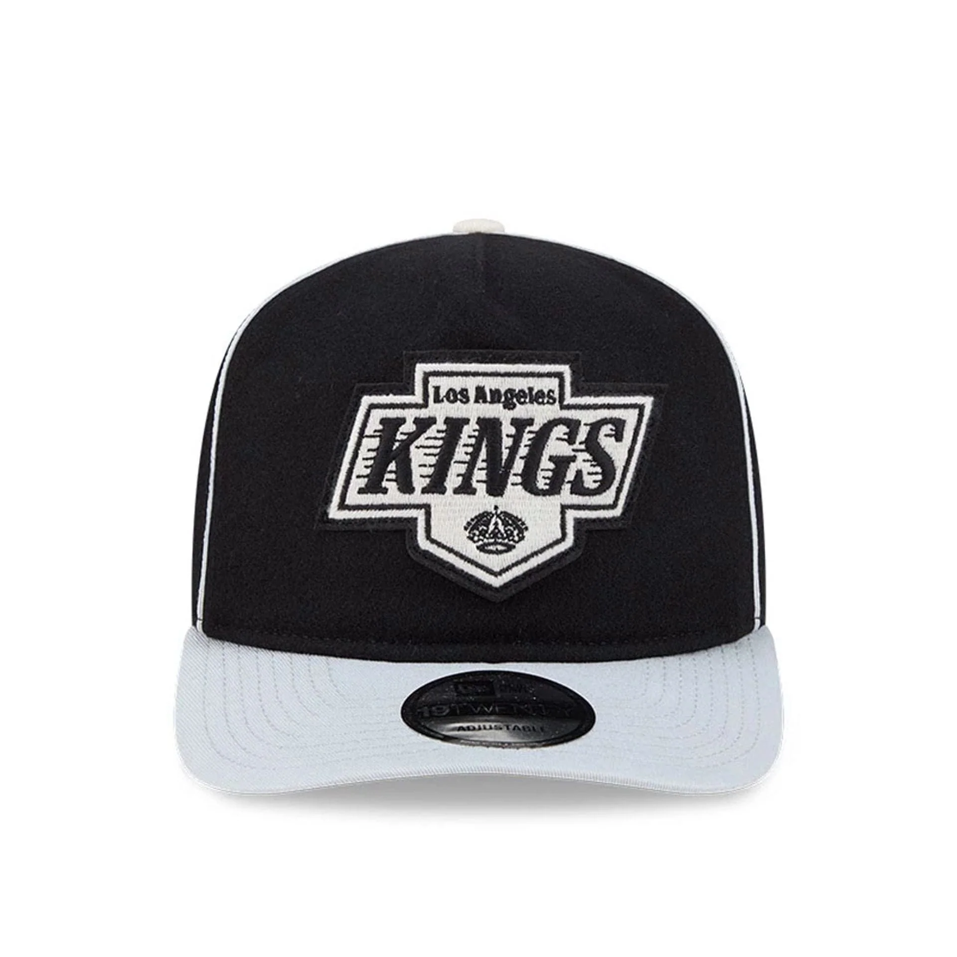 LA Kings NHL Felt Logo Black 19TWENTY Adjustable Cap - Image 3