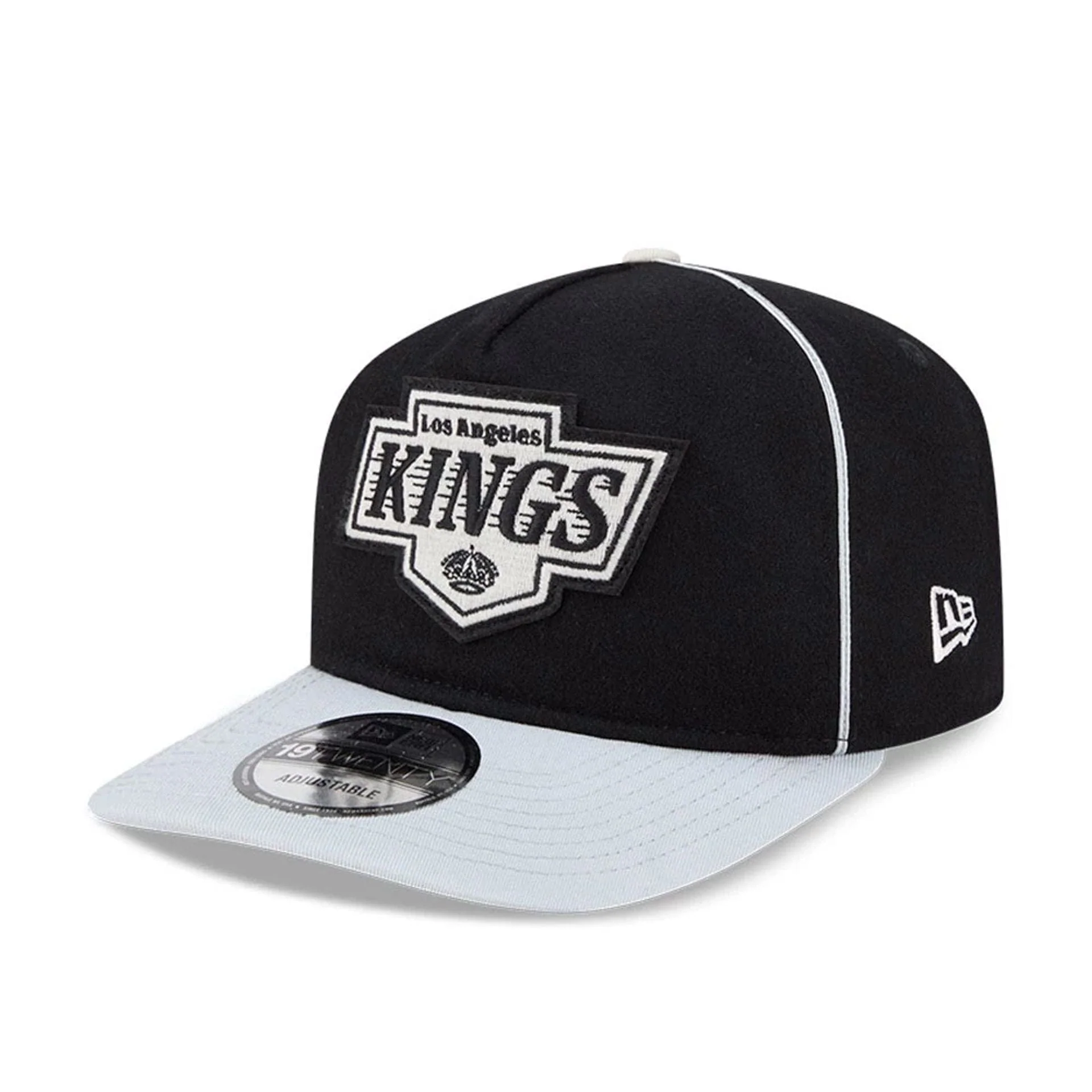 LA Kings NHL Felt Logo Black 19TWENTY Adjustable Cap - Image 4