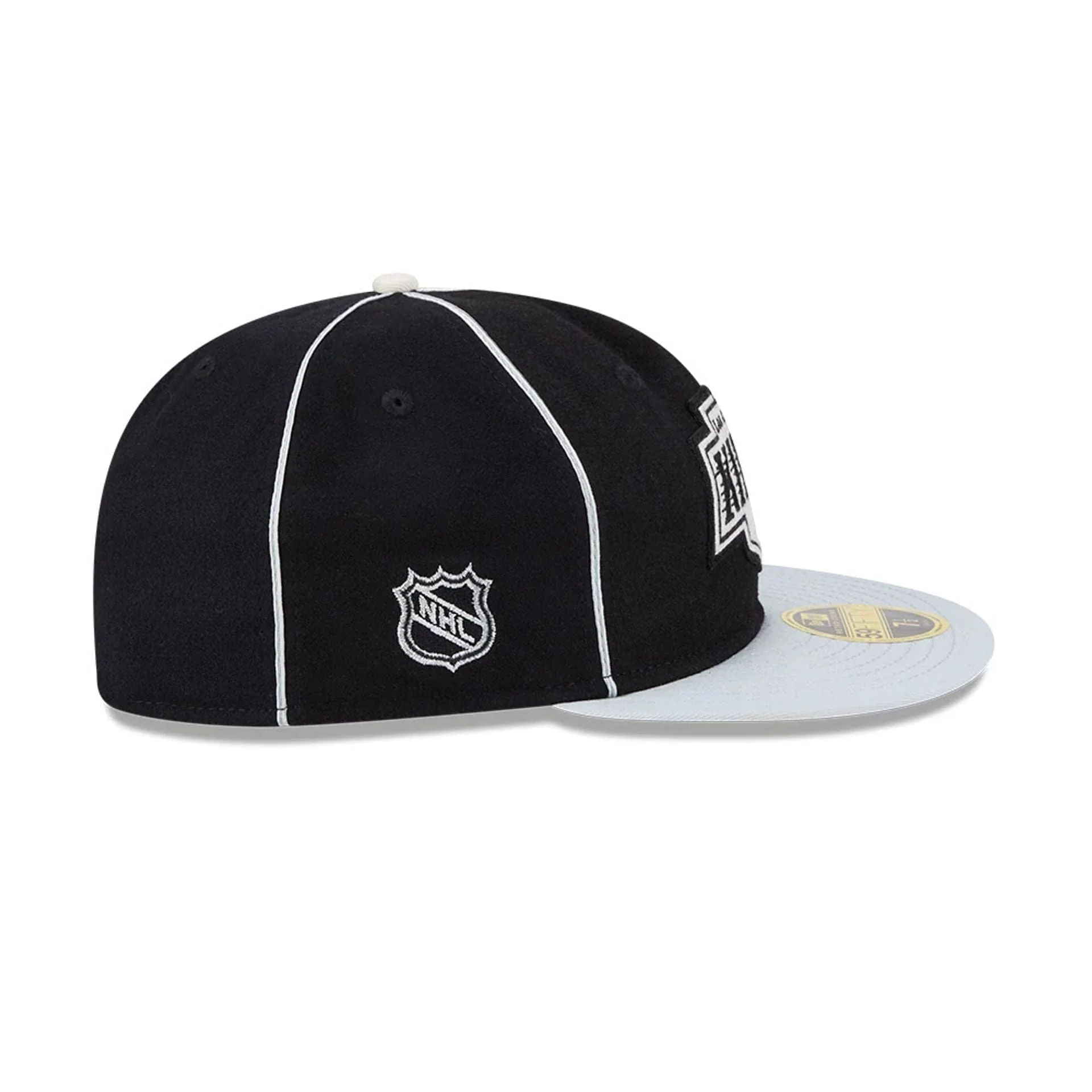 LA Kings NHL Felt Logo Black Retro Crown 59FIFTY Fitted Cap - Image 6