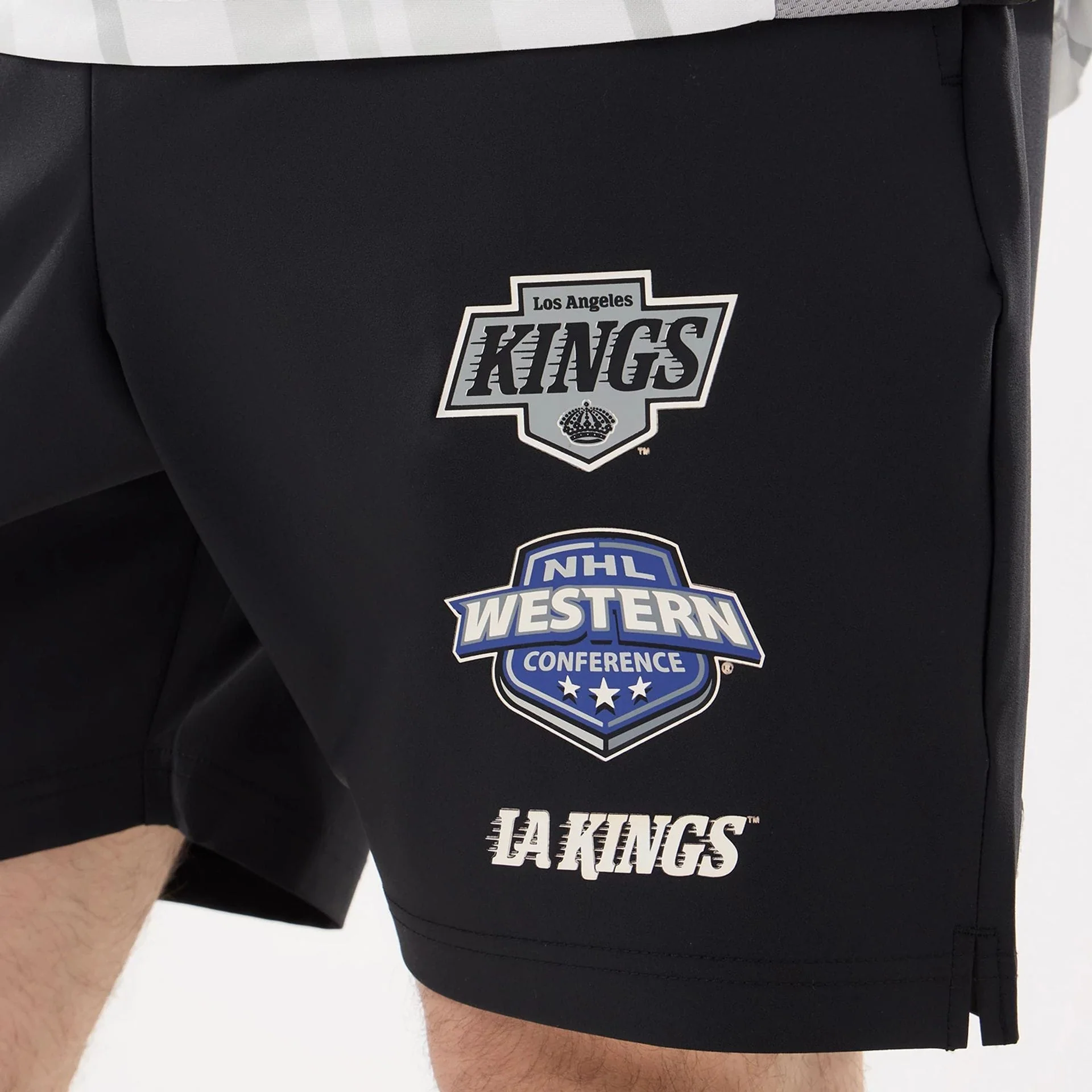 LA Kings NHL Match Black Oversized Shorts - Image 3