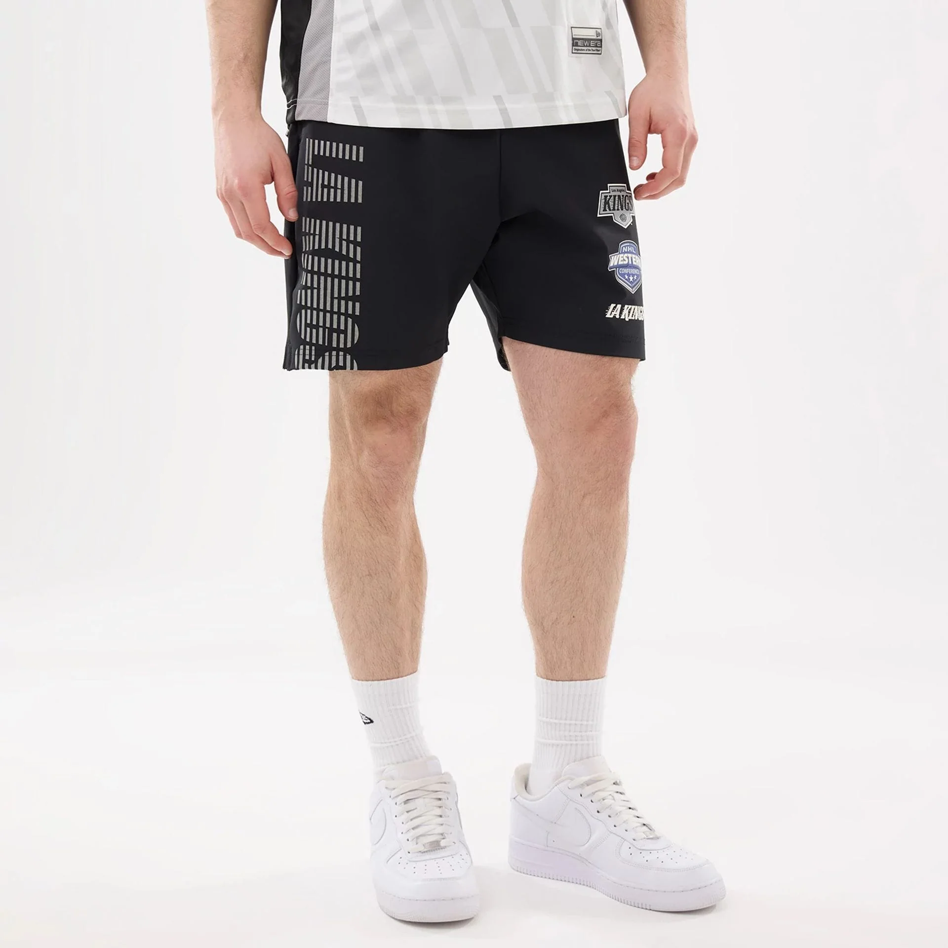 LA Kings NHL Match Black Oversized Shorts - Image 5