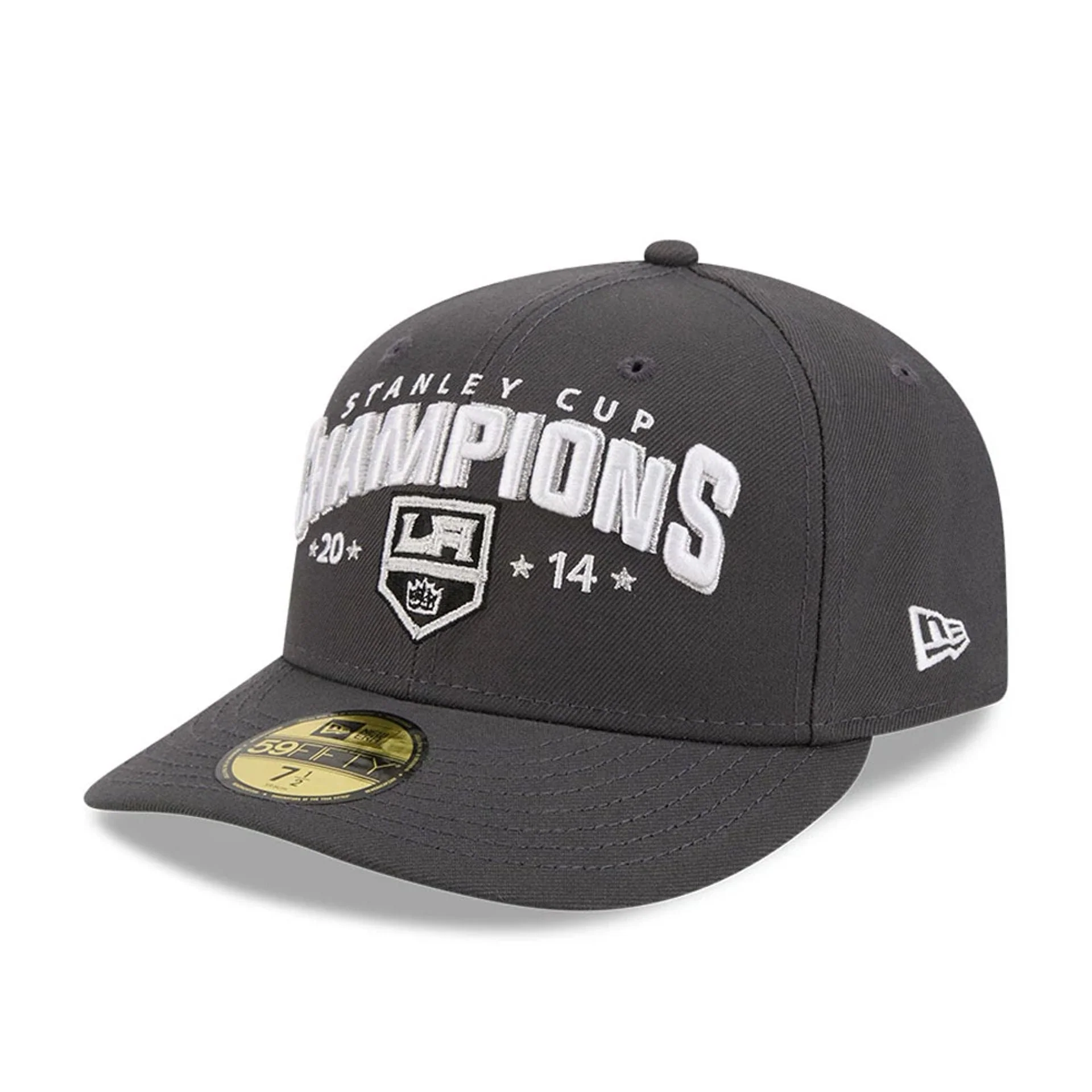 LA Kings NHL Stanley Cup Champions Dark Grey 59FIFTY Fitted Cap - Image 4