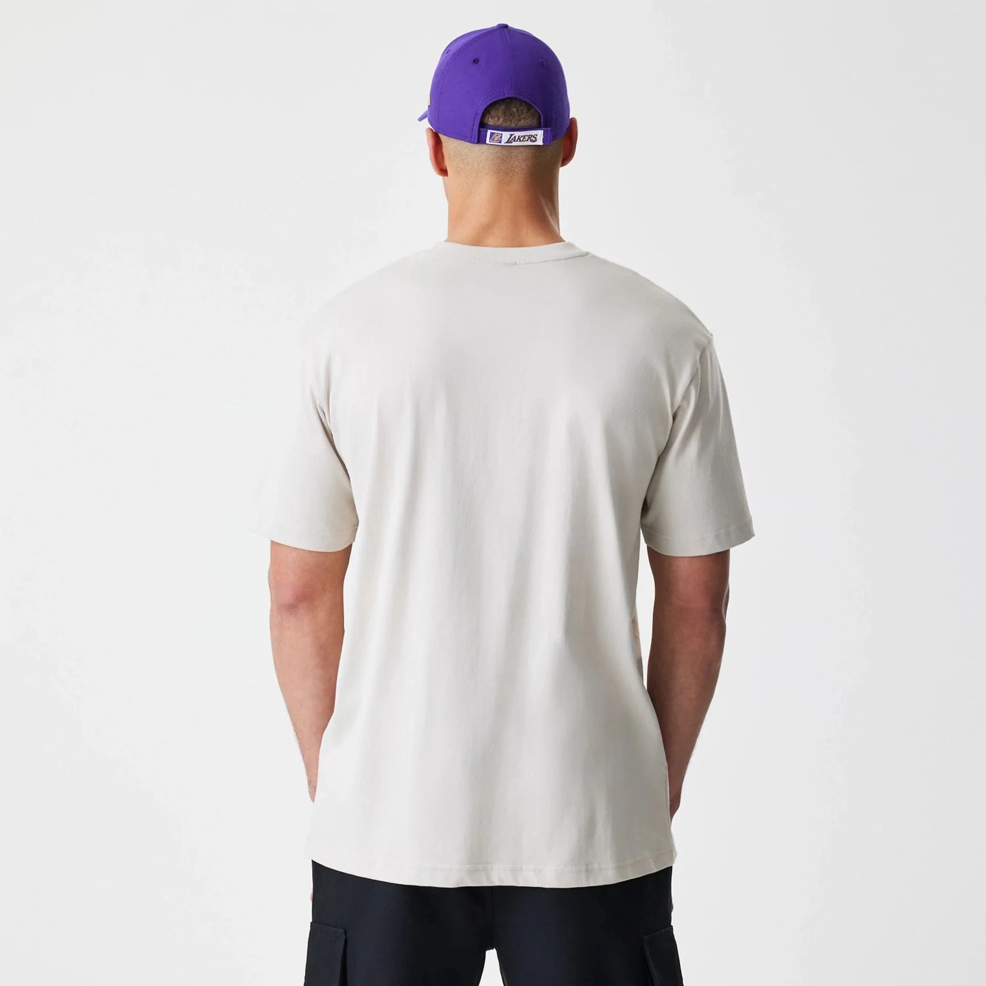 LA Lakers Modern Driver Light Beige T-Shirt - Image 2