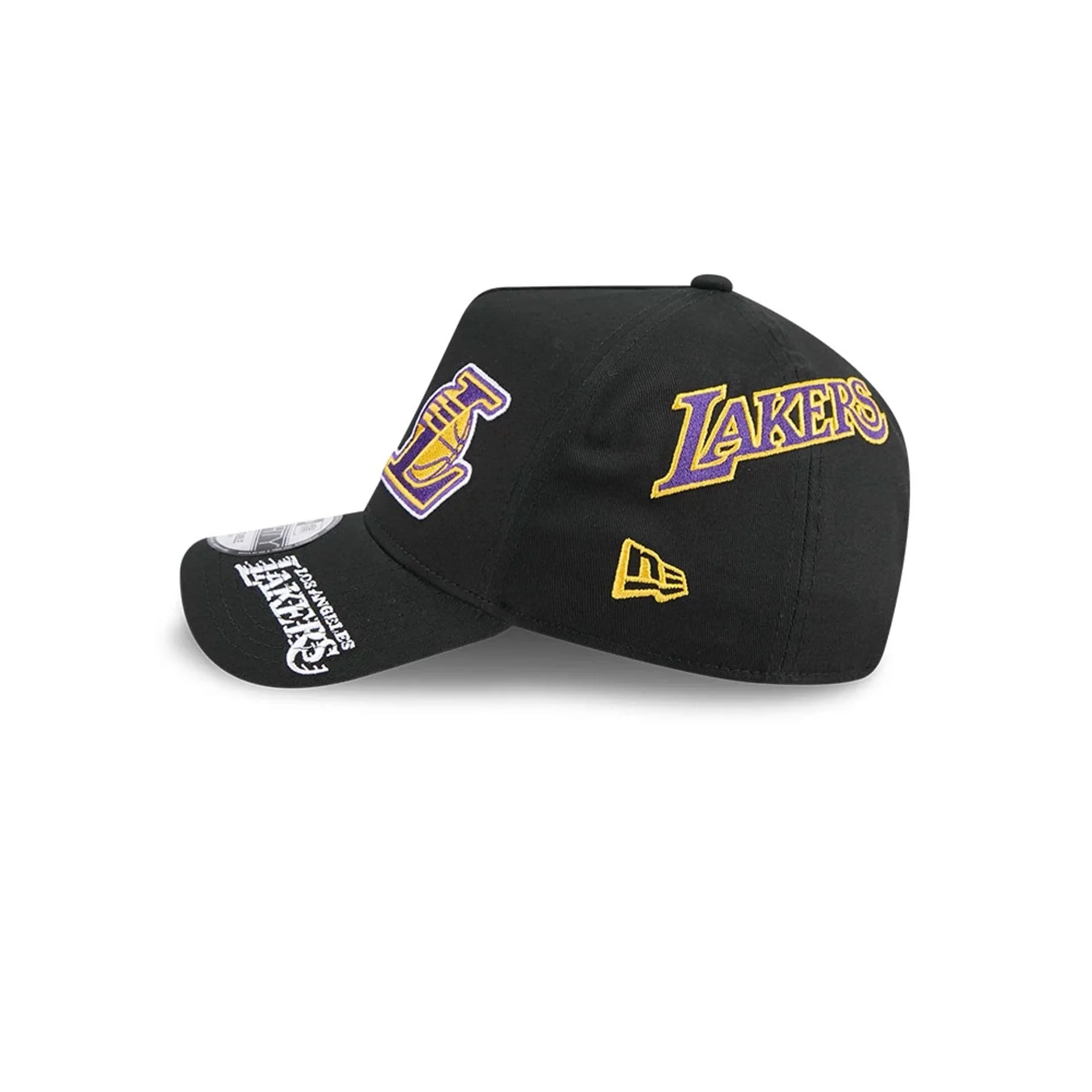 LA Lakers NBA All Over Black 9FORTY A-Frame Adjustable Cap - Image 4