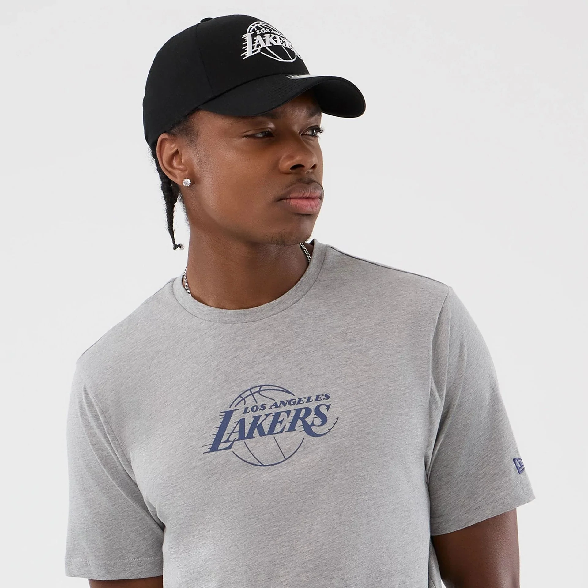 LA Lakers NBA Back To School Grey T-Shirt - Image 3