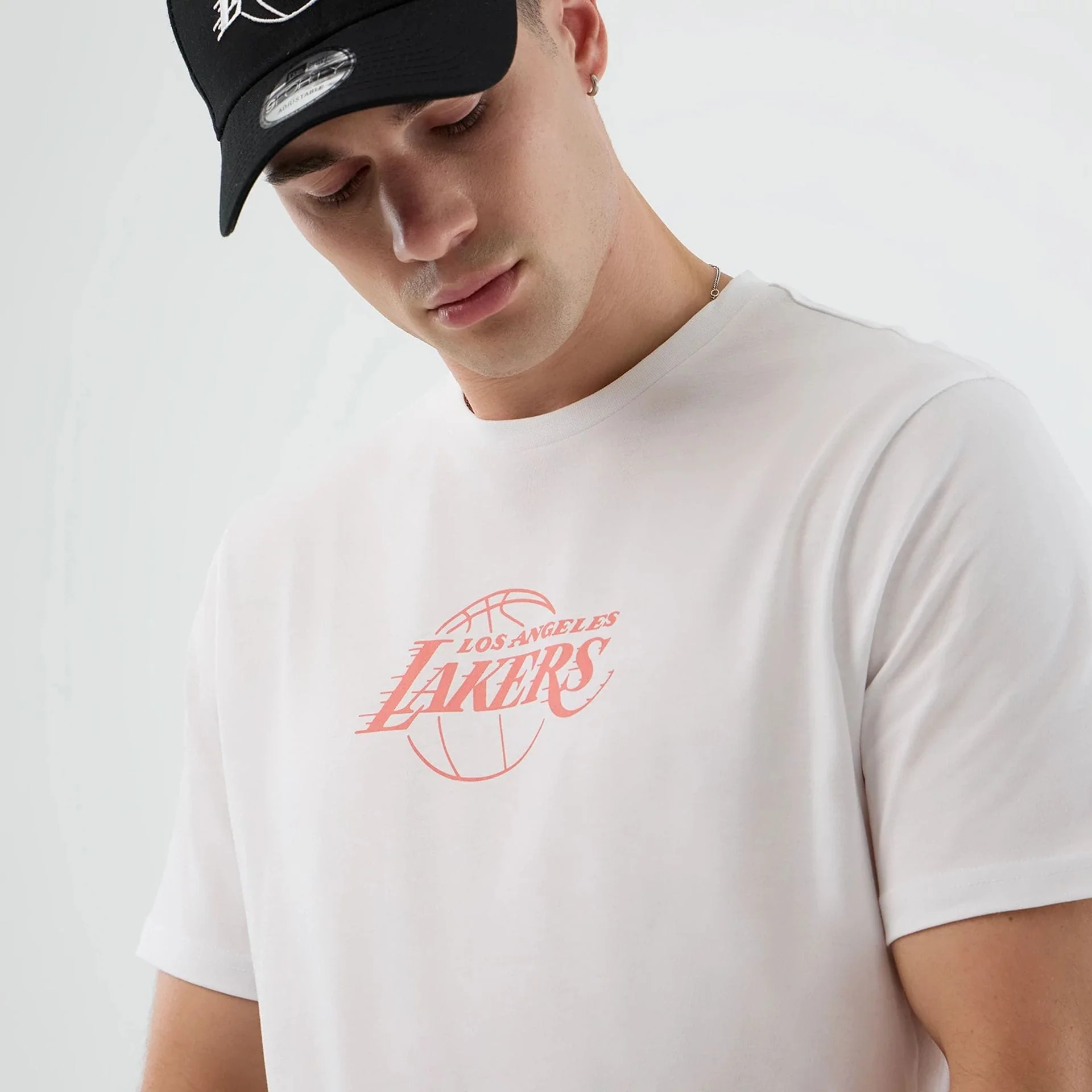 LA Lakers NBA Back To School White T-Shirt - Image 4