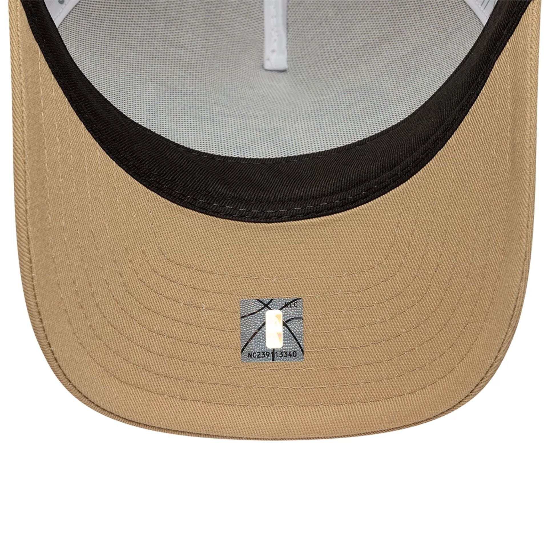 LA Lakers NBA Beige 9FORTY M-Crown A-Frame Trucker Adjustable Cap - Image 5