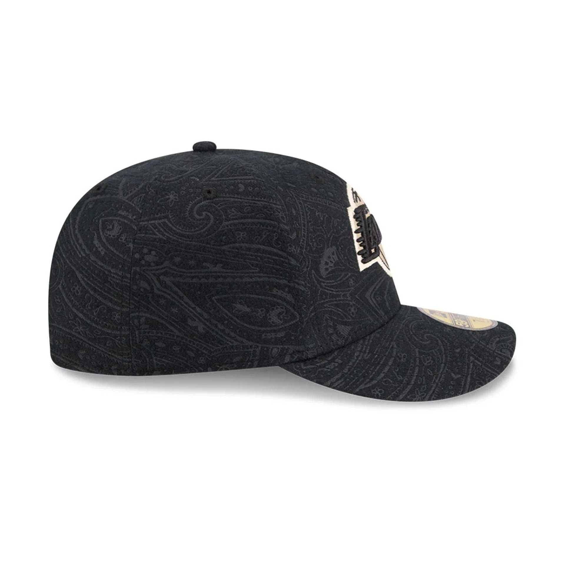 LA Lakers NBA Brushed Cotton Black 59FIFTY Fitted Cap - Image 6