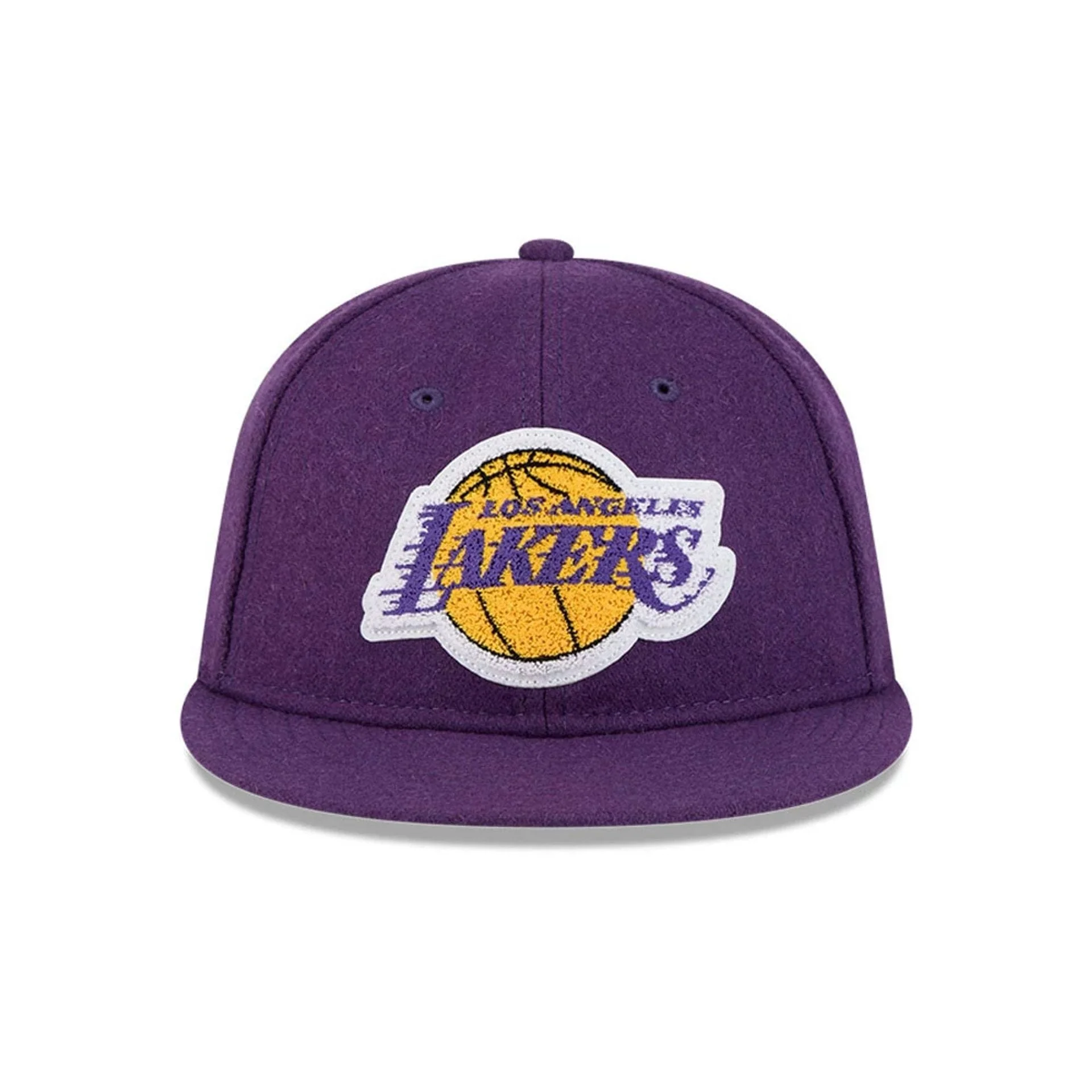 LA Lakers NBA Chenille Woven Purple Retro Crown 9FIFTY Adjustable Cap - Image 4