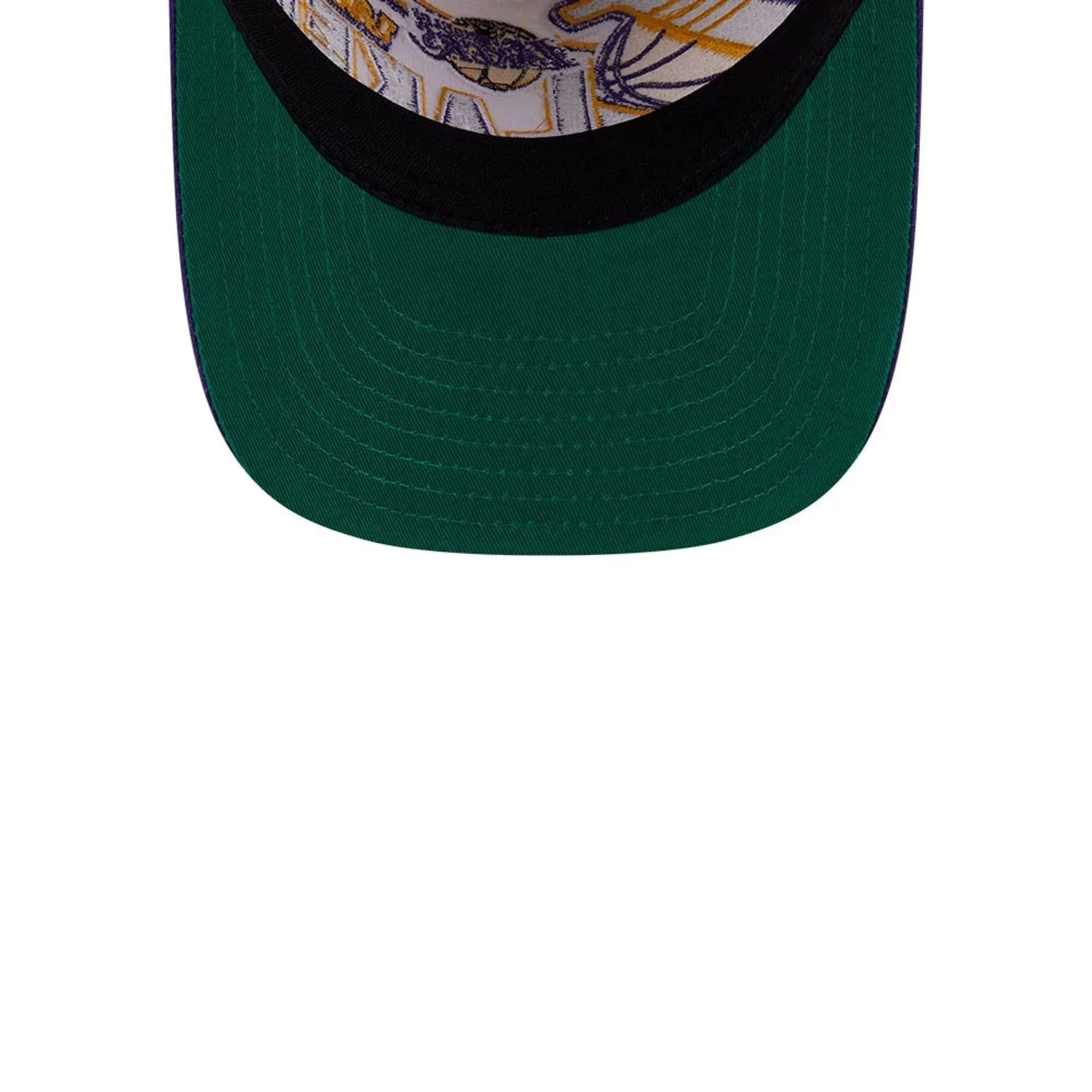 LA Lakers NBA Classic White 9FIFTY A-Frame Snapback Adjustable Cap - Image 2