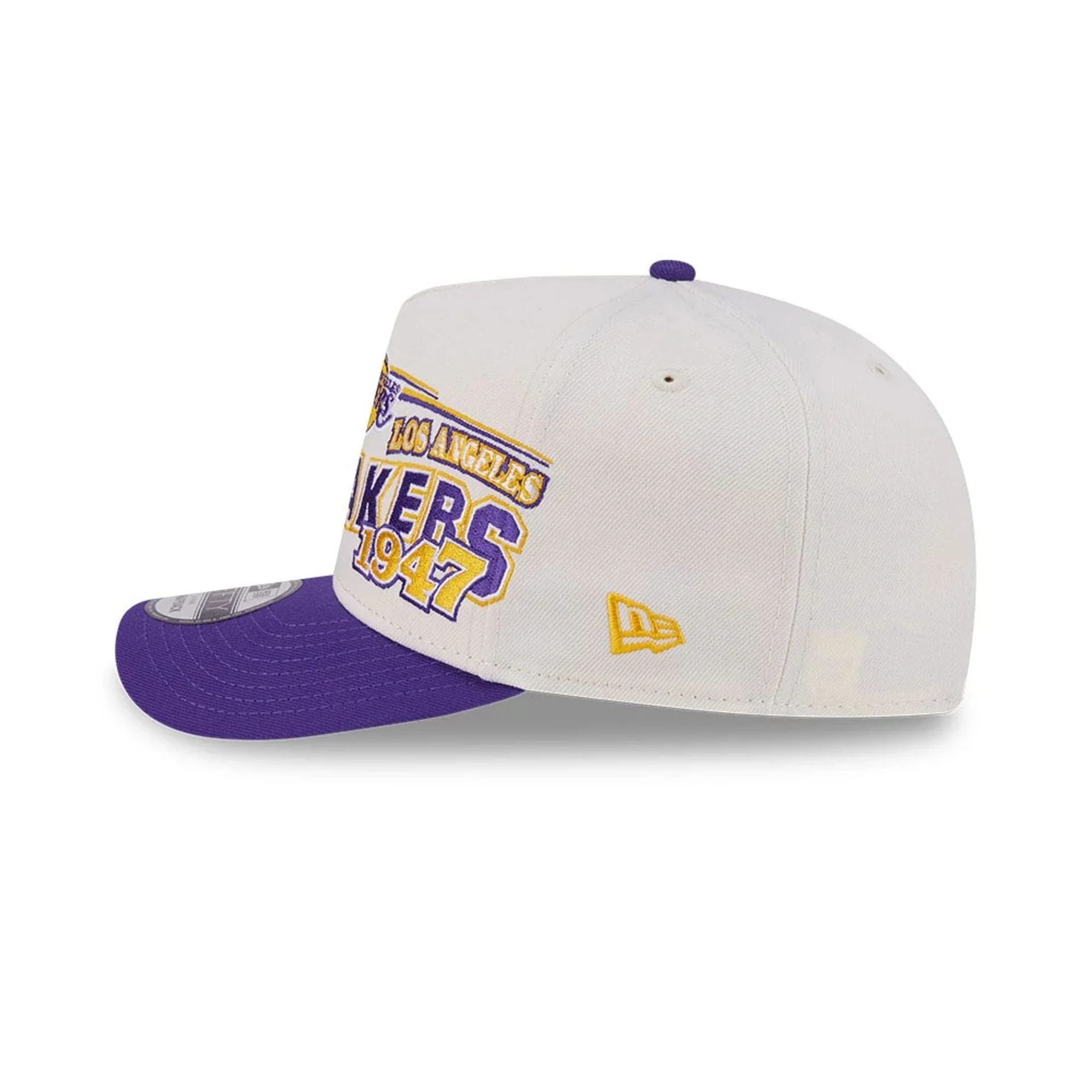 LA Lakers NBA Classic White 9FIFTY A-Frame Snapback Adjustable Cap - Image 5